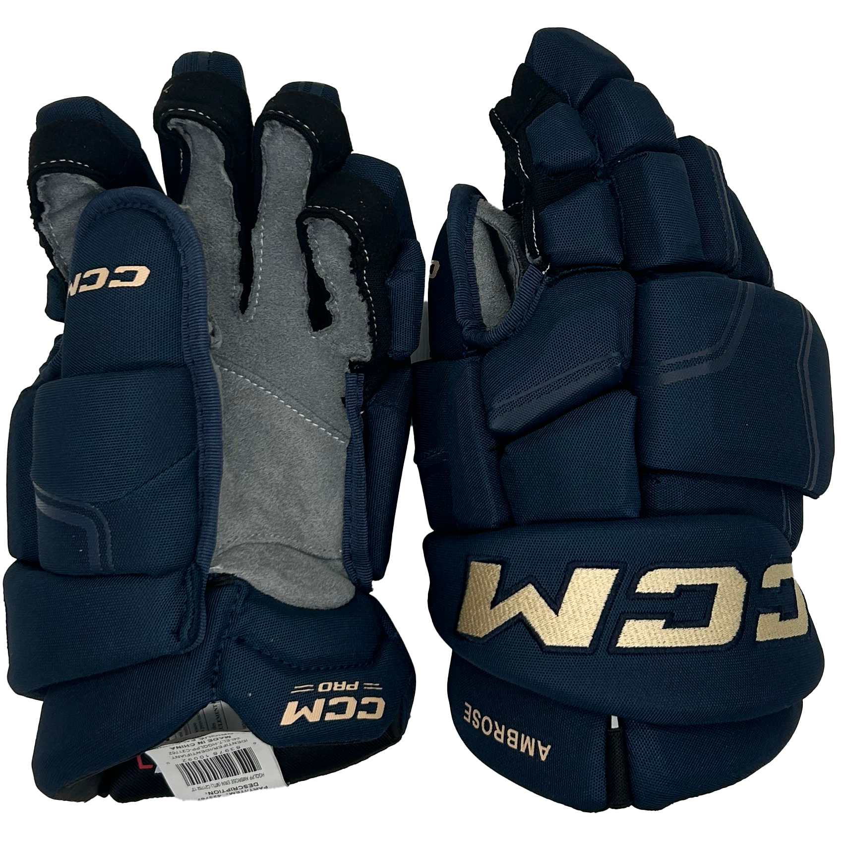 CCM HGQLPP - PWHL Pro Stock Glove - Erin Ambrose (Navy/Gold)