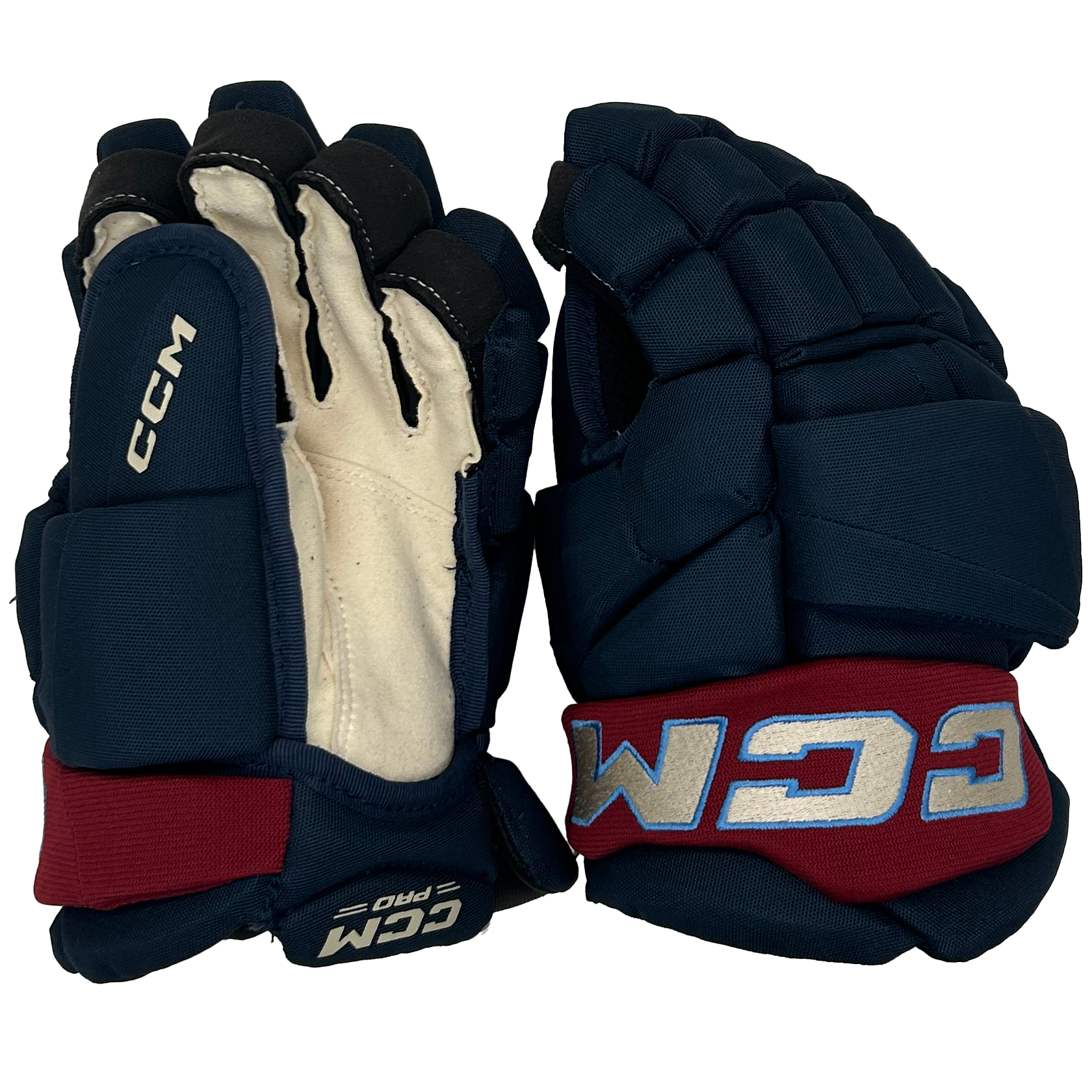 CCM Jetspeed FT8 Pro- PWHL Pro Stock Glove - Montreal Victoires (Navy/Maroon)