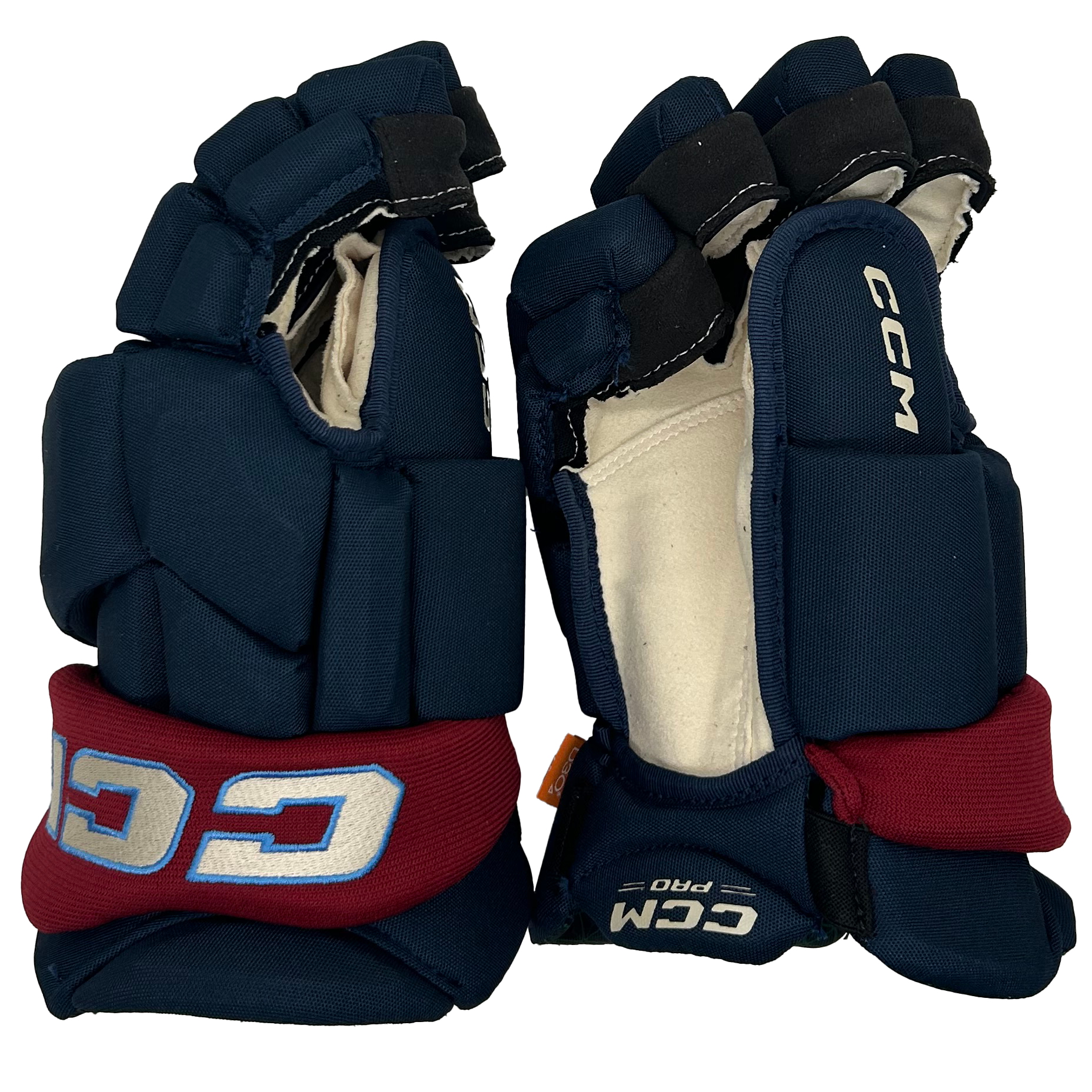 CCM Jetspeed FTW - PWHL Pro Stock Glove - Montreal Victoires (Navy/Maroon)
