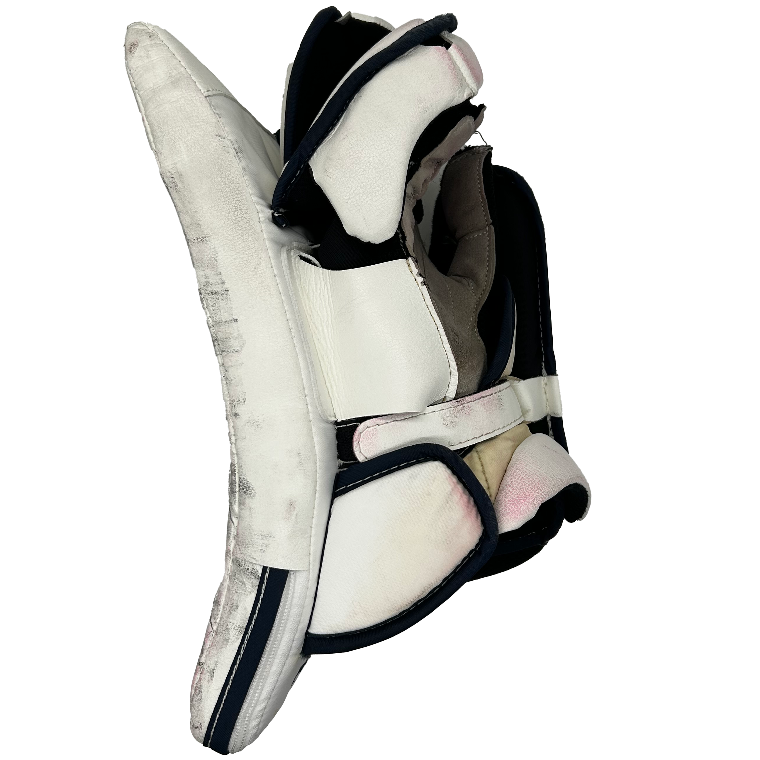 TRUE Catalyst PX5 - Used Pro Stock Goalie Blocker (White/Navy)