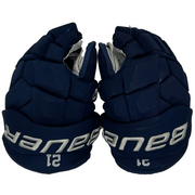 Bauer Supreme Mach - Used NCAA Pro Stock Glove (Navy)