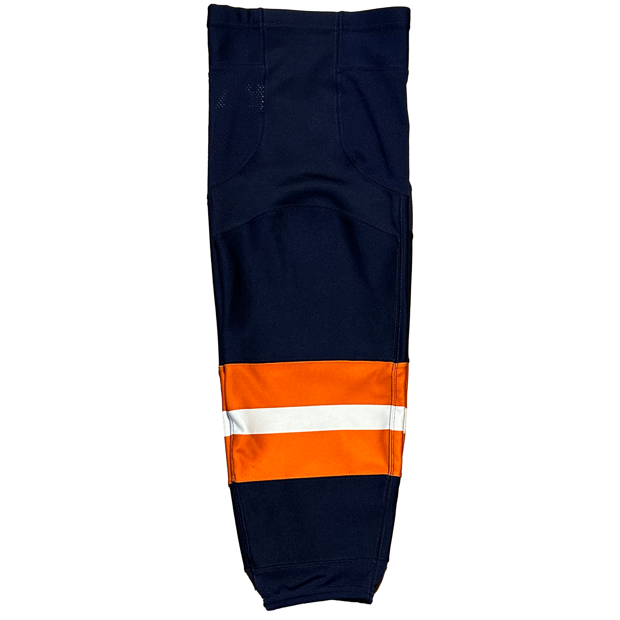 NHL - Used Adidas Pro Stock Hockey Socks - 2022-23 Reverse Retro New York Islanders (Navy/Orange/White)