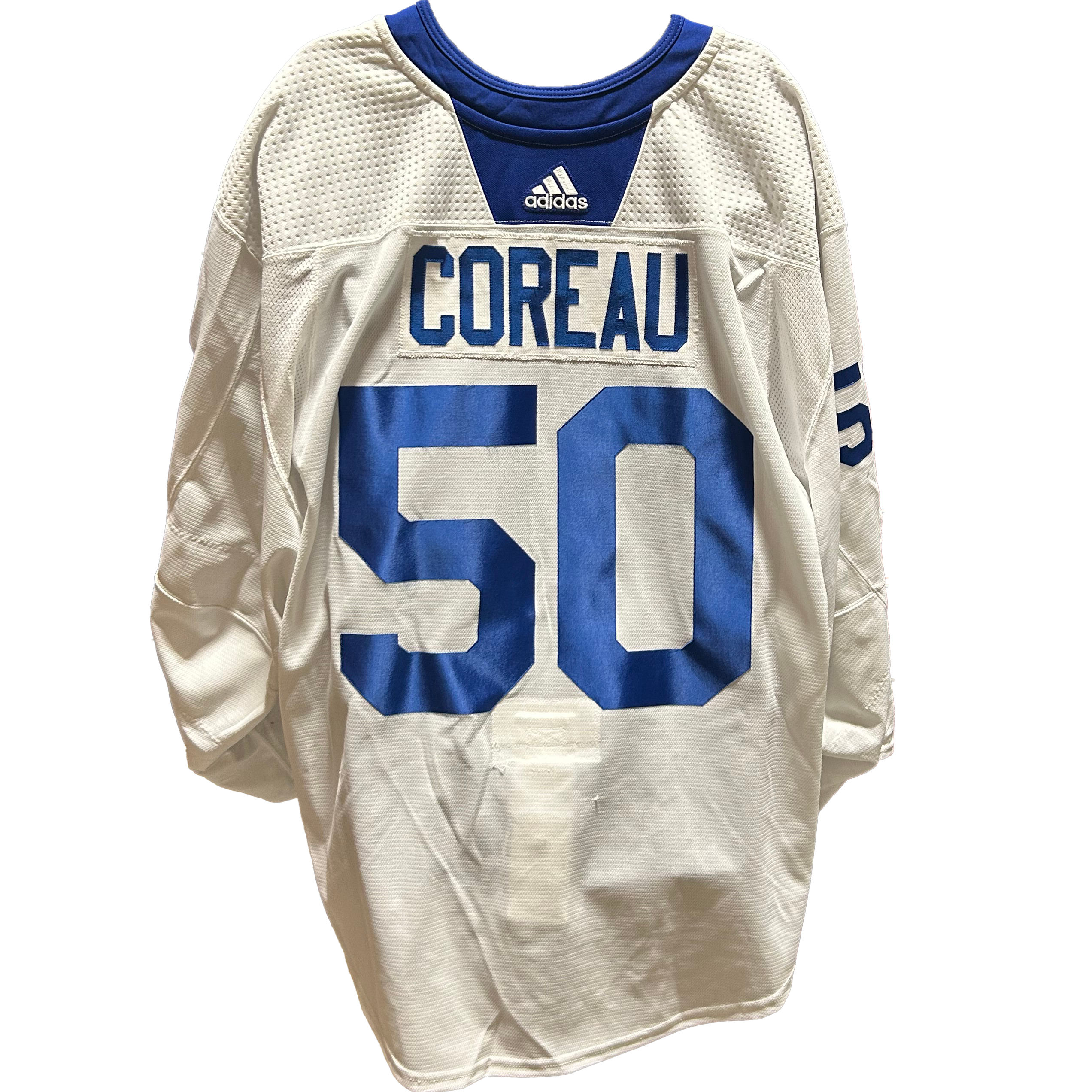NHL - Used New York Islanders Adidas Practice Jersey With Namebars (White)