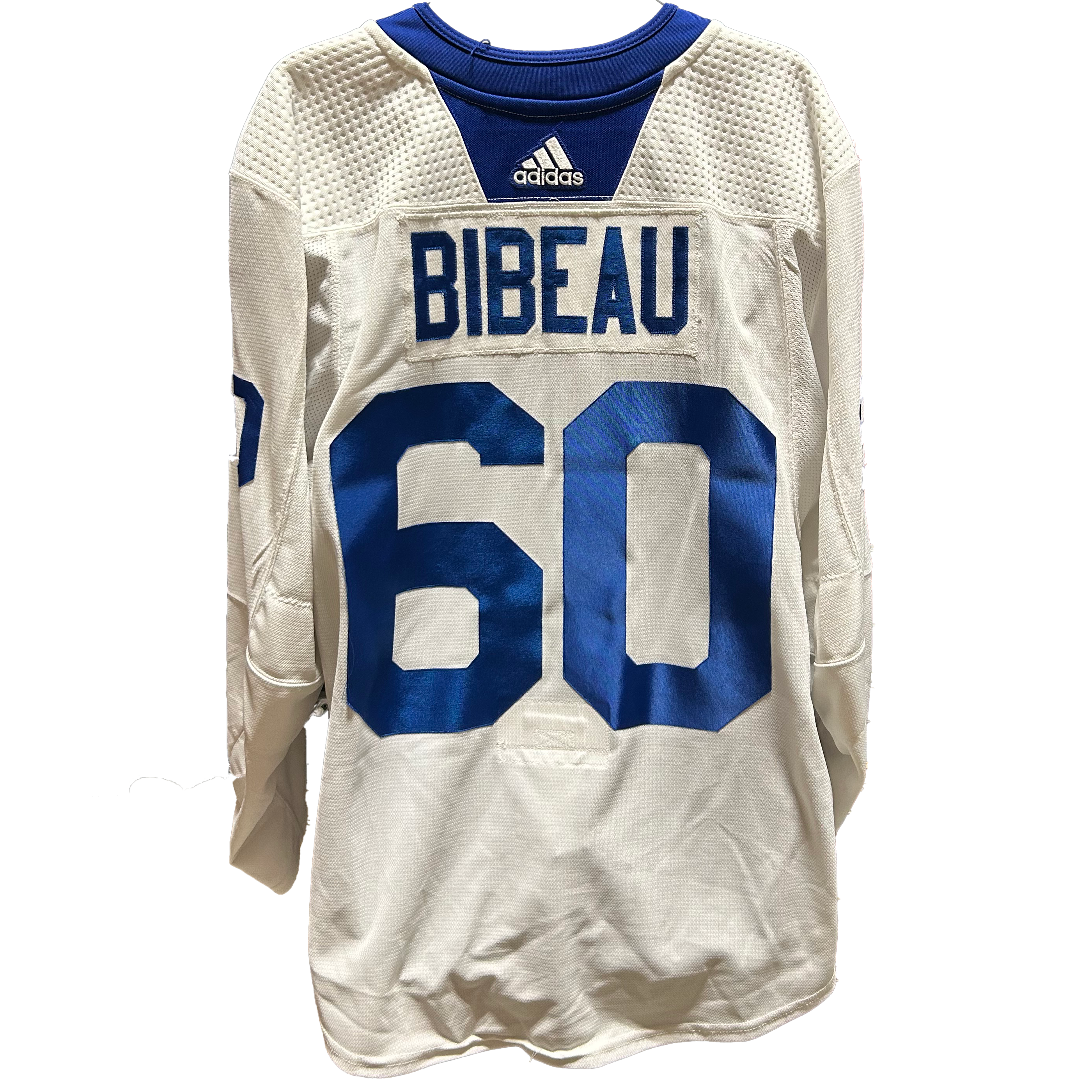 NHL - Used New York Islanders Adidas Practice Jersey With Namebars (White)