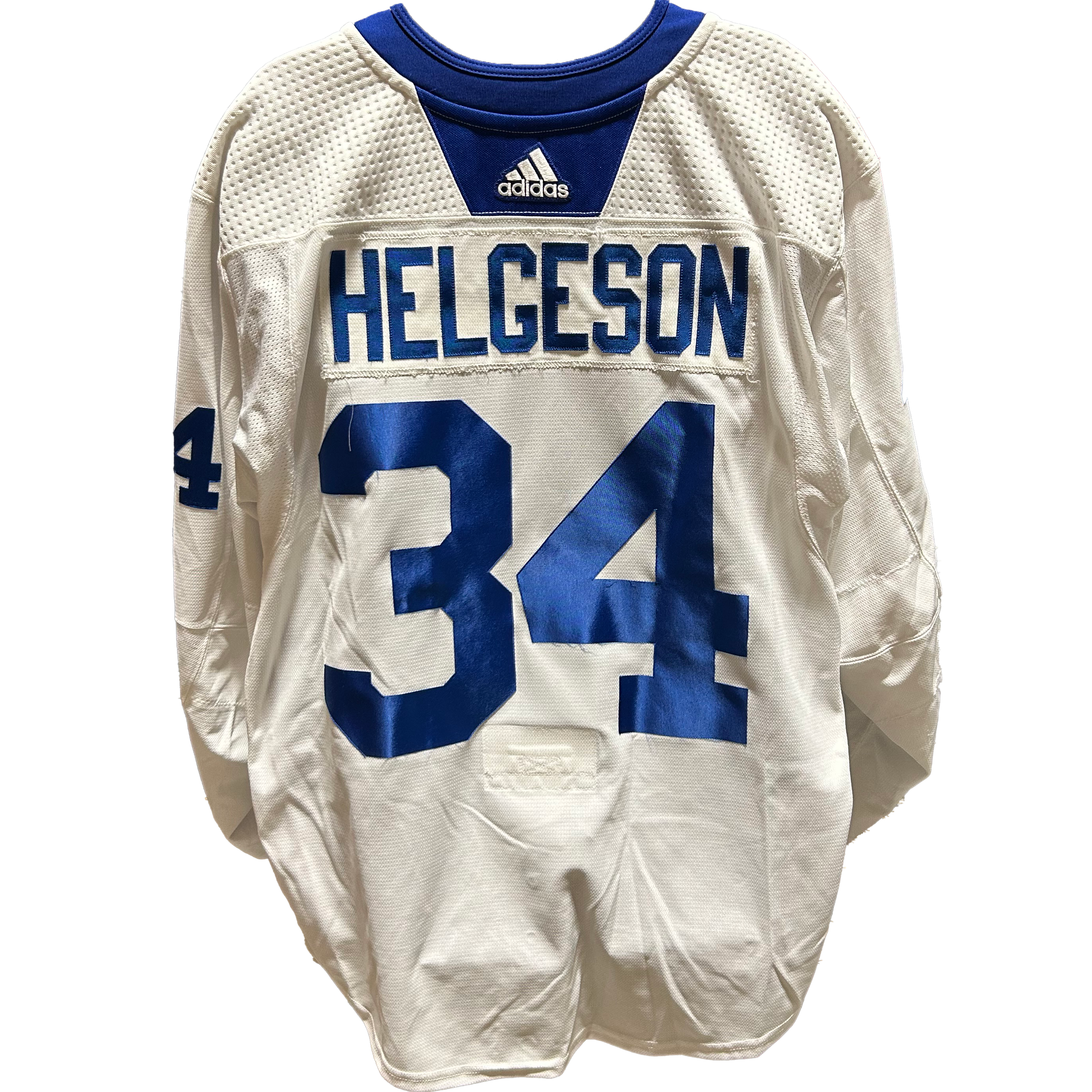 NHL - Used New York Islanders Adidas Practice Jersey With Namebars (White)