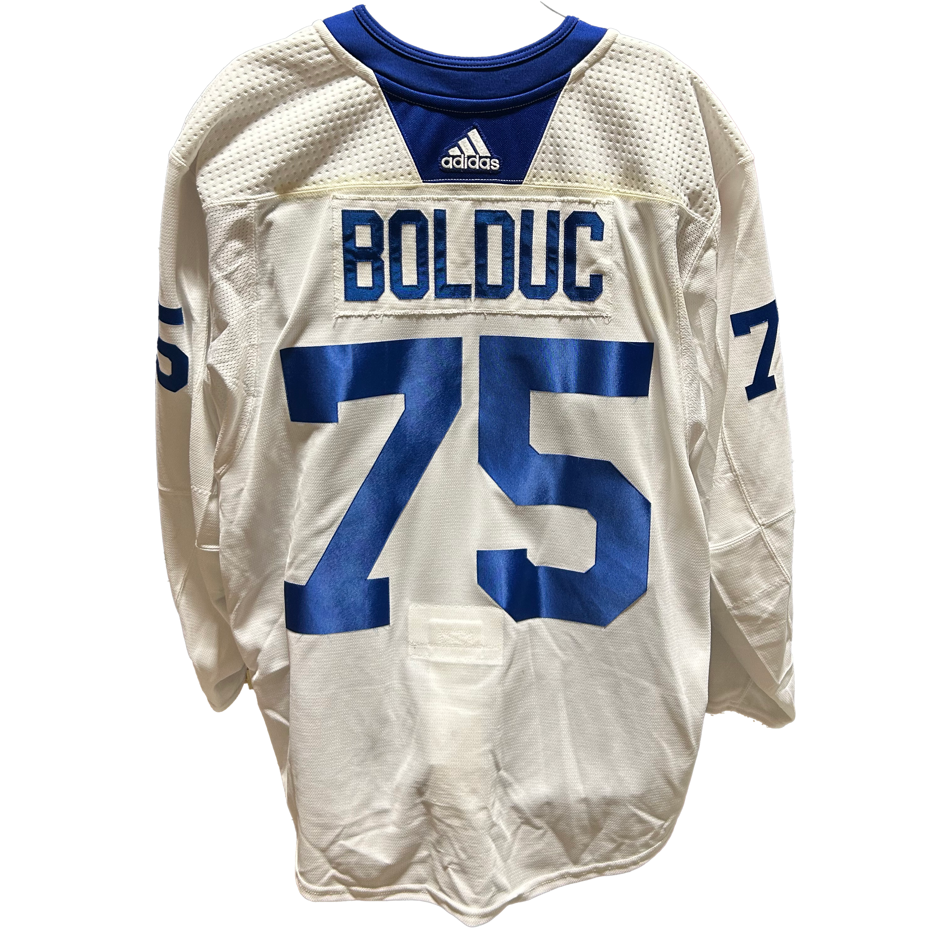 NHL - Used New York Islanders Adidas Practice Jersey With Namebars (White)