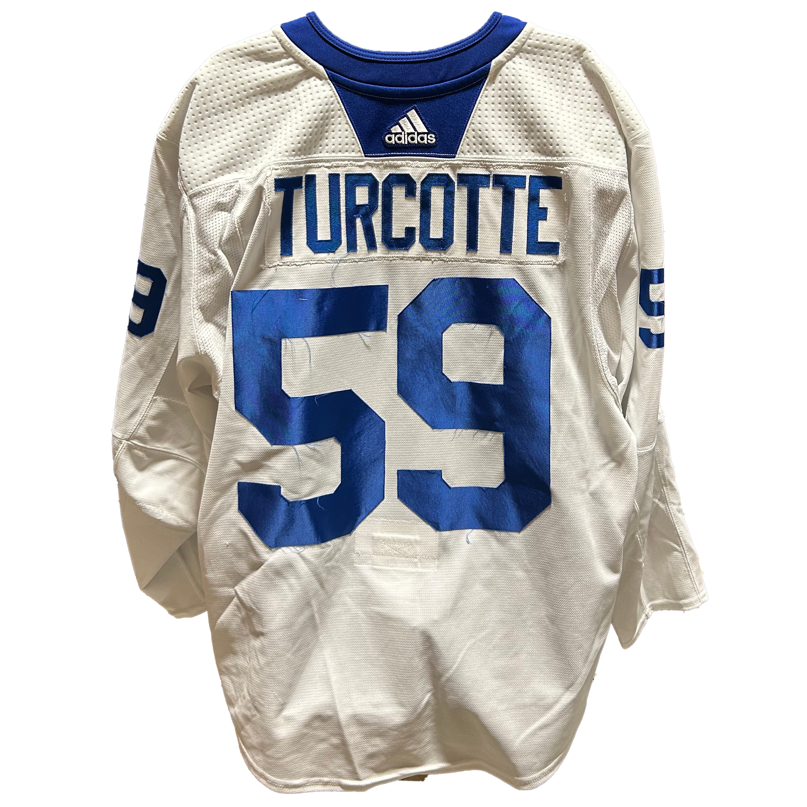 NHL - Used New York Islanders Adidas Practice Jersey With Namebars (White)