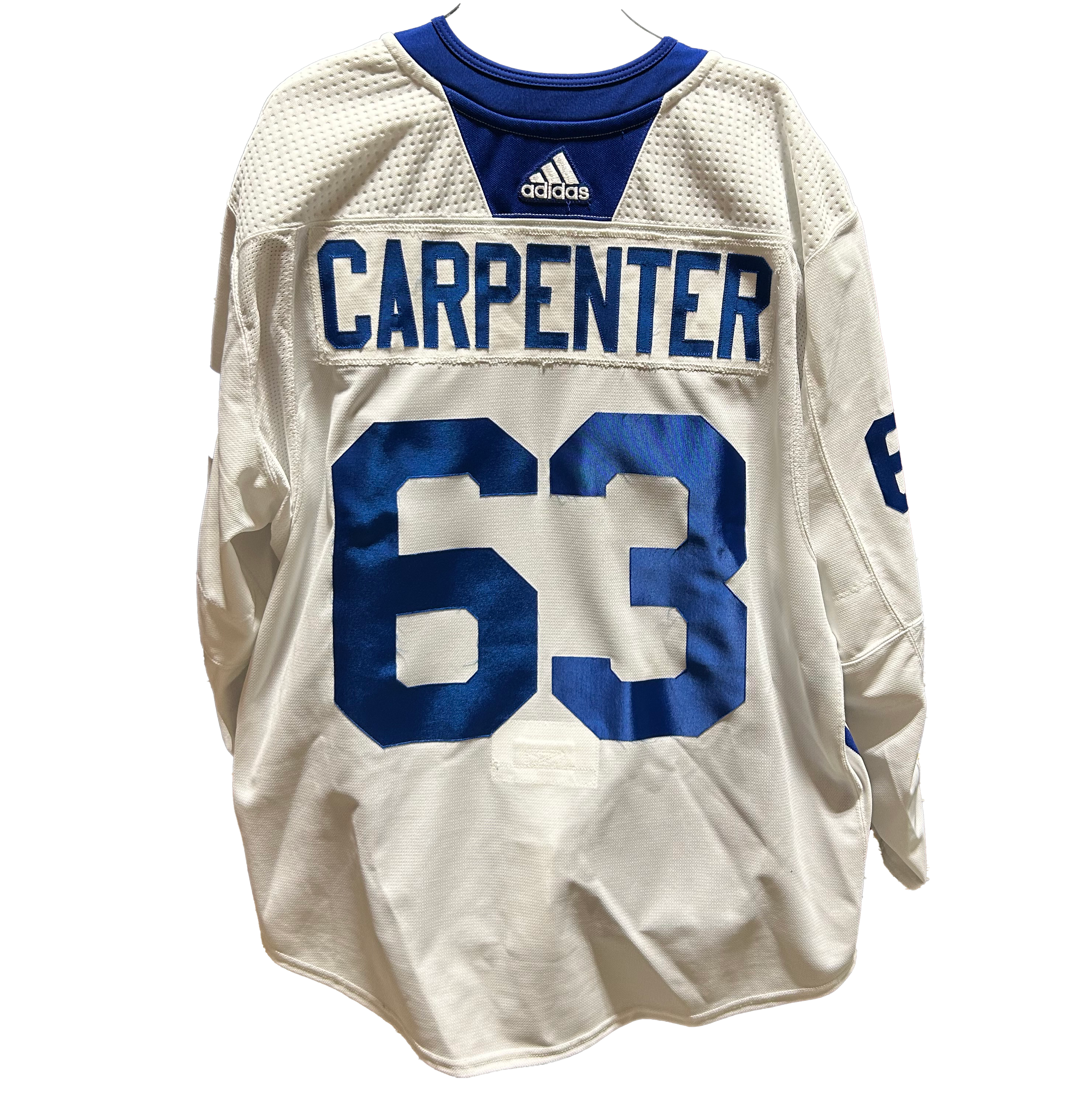 NHL - Used New York Islanders Adidas Practice Jersey With Namebars (White)