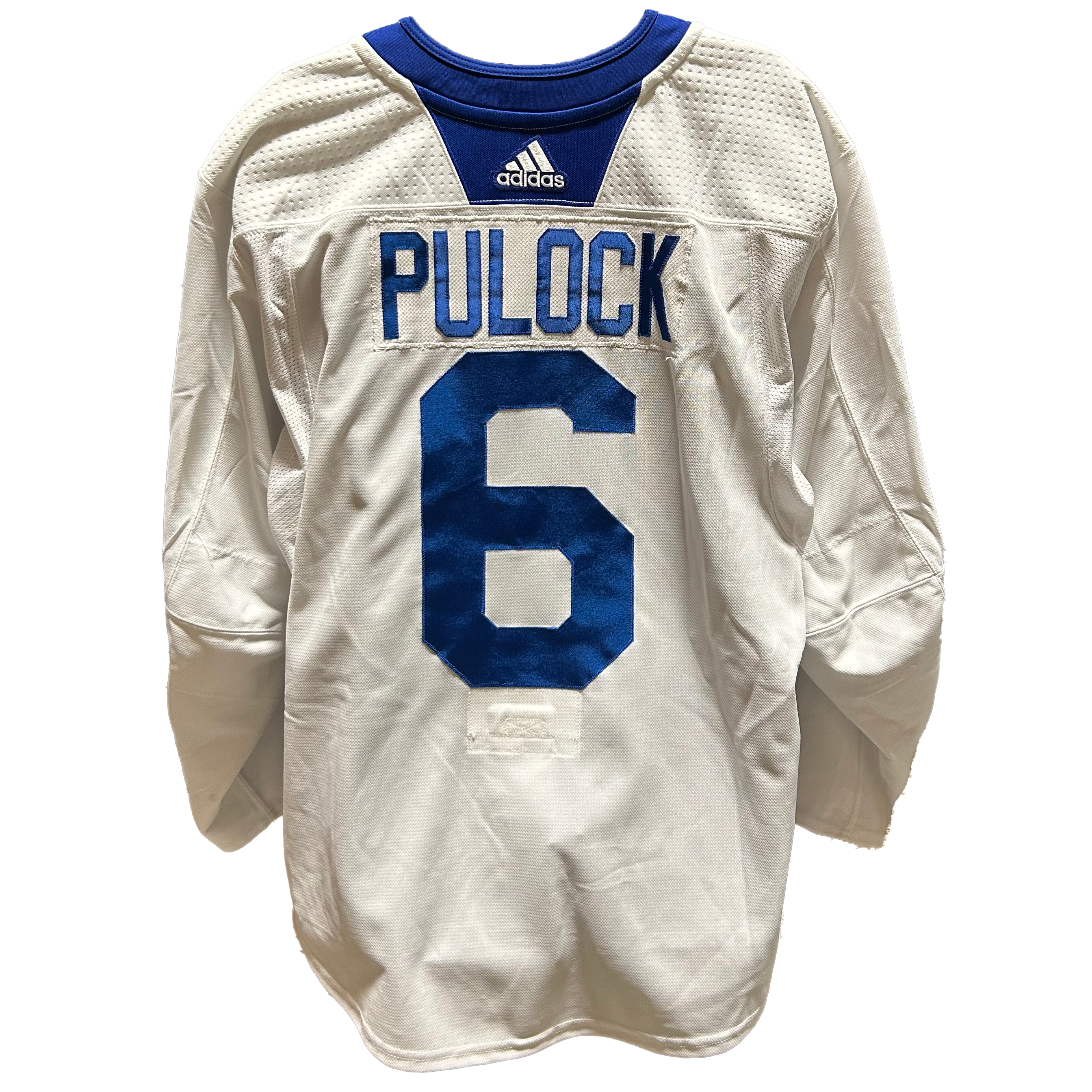 NHL - Used New York Islanders Adidas Practice Jersey With Namebars (White)
