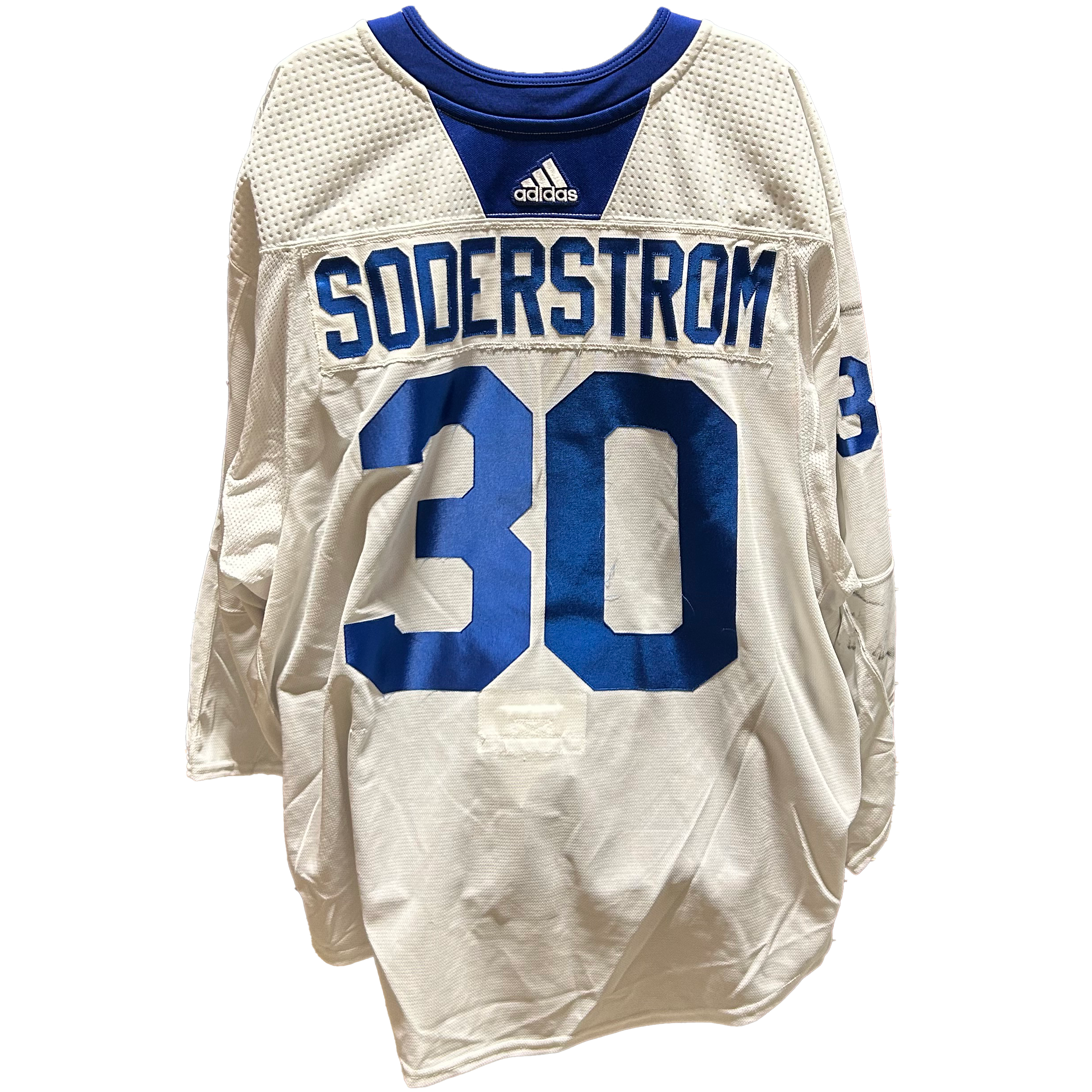 NHL - Used New York Islanders Adidas Practice Jersey With Namebars (White)