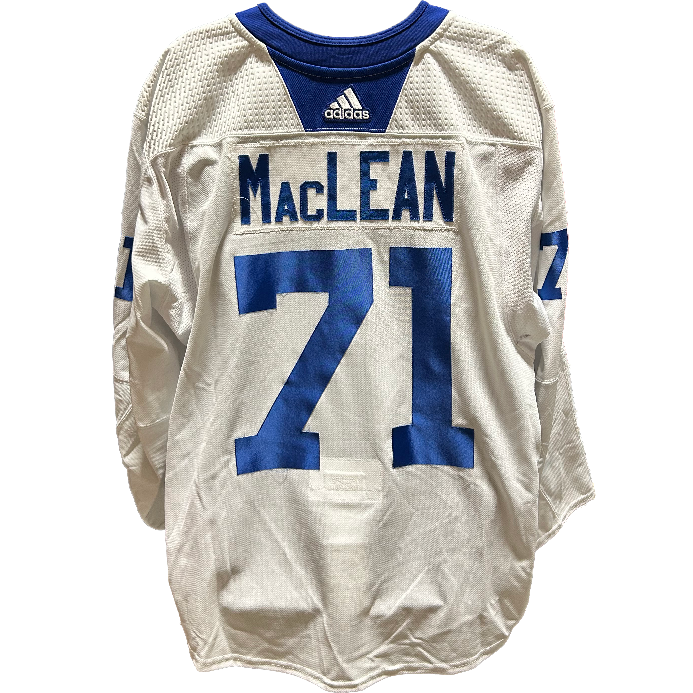 NHL - Used New York Islanders Adidas Practice Jersey With Namebars (White)
