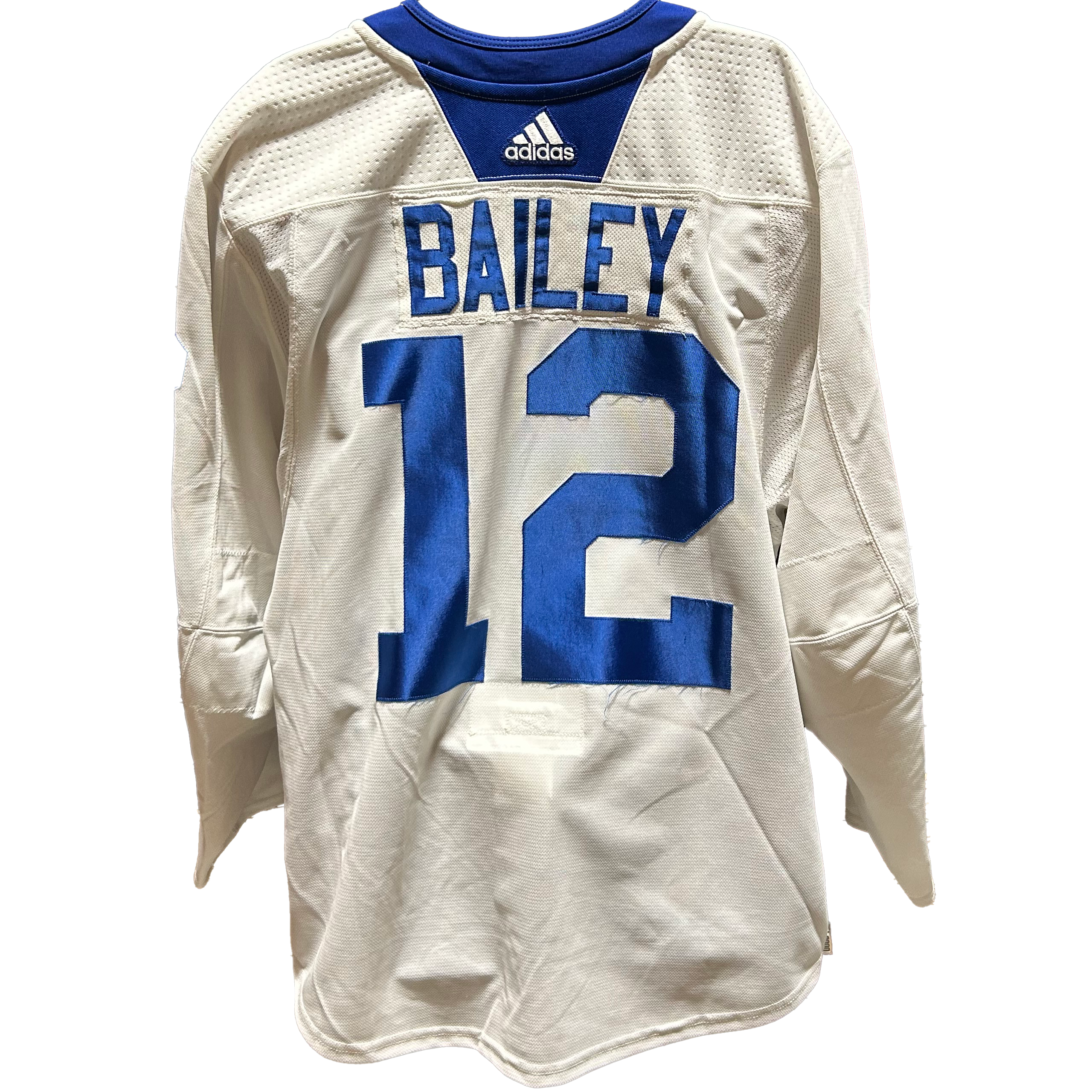 NHL - Used New York Islanders Adidas Practice Jersey With Namebars (White)