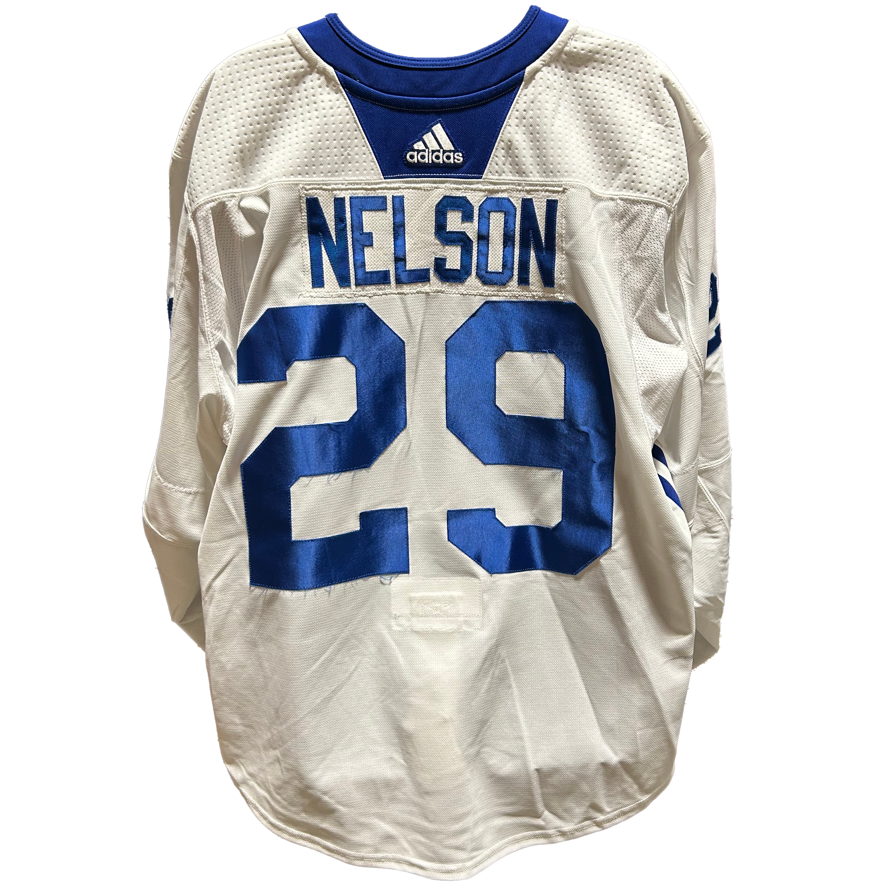 NHL - Used New York Islanders Adidas Practice Jersey With Namebars (White)