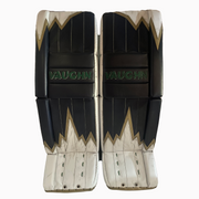 Vaughn Velocity V9 - Used Pro Stock Senior Goalie Pads (Navy/White/Green)