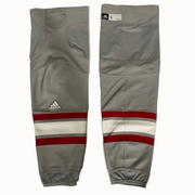 NCAA - Used Adidas Hockey Socks (Grey/White/Red)