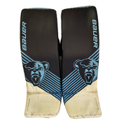 Bauer Vapor HyperLite - Used Pro Stock Goalie Pads (Navy/Blue/White)