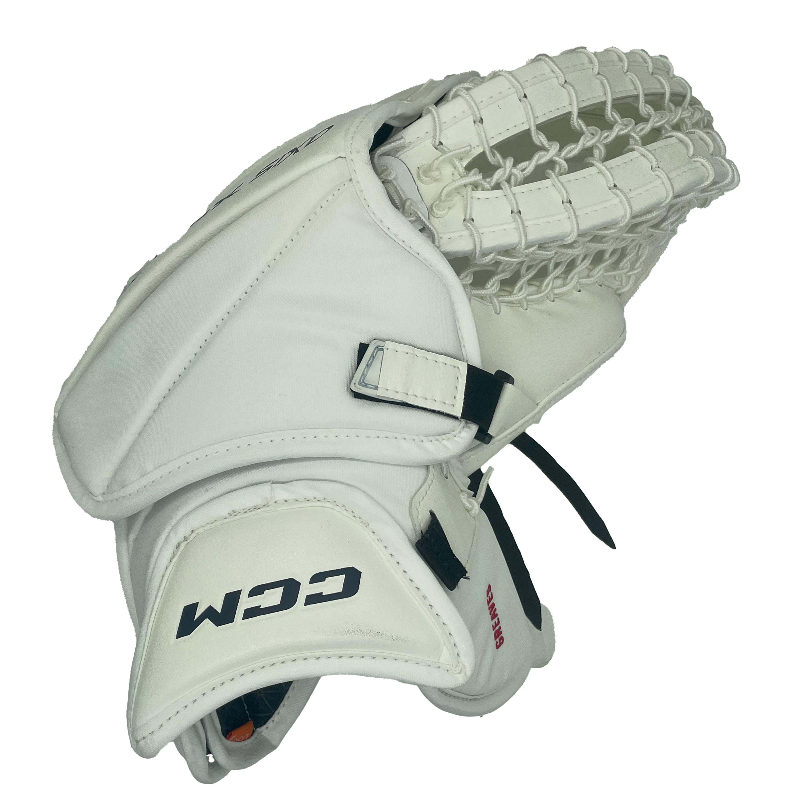 CCM Axis XF Pro - New Pro Stock Goalie Glove (White/Navy)