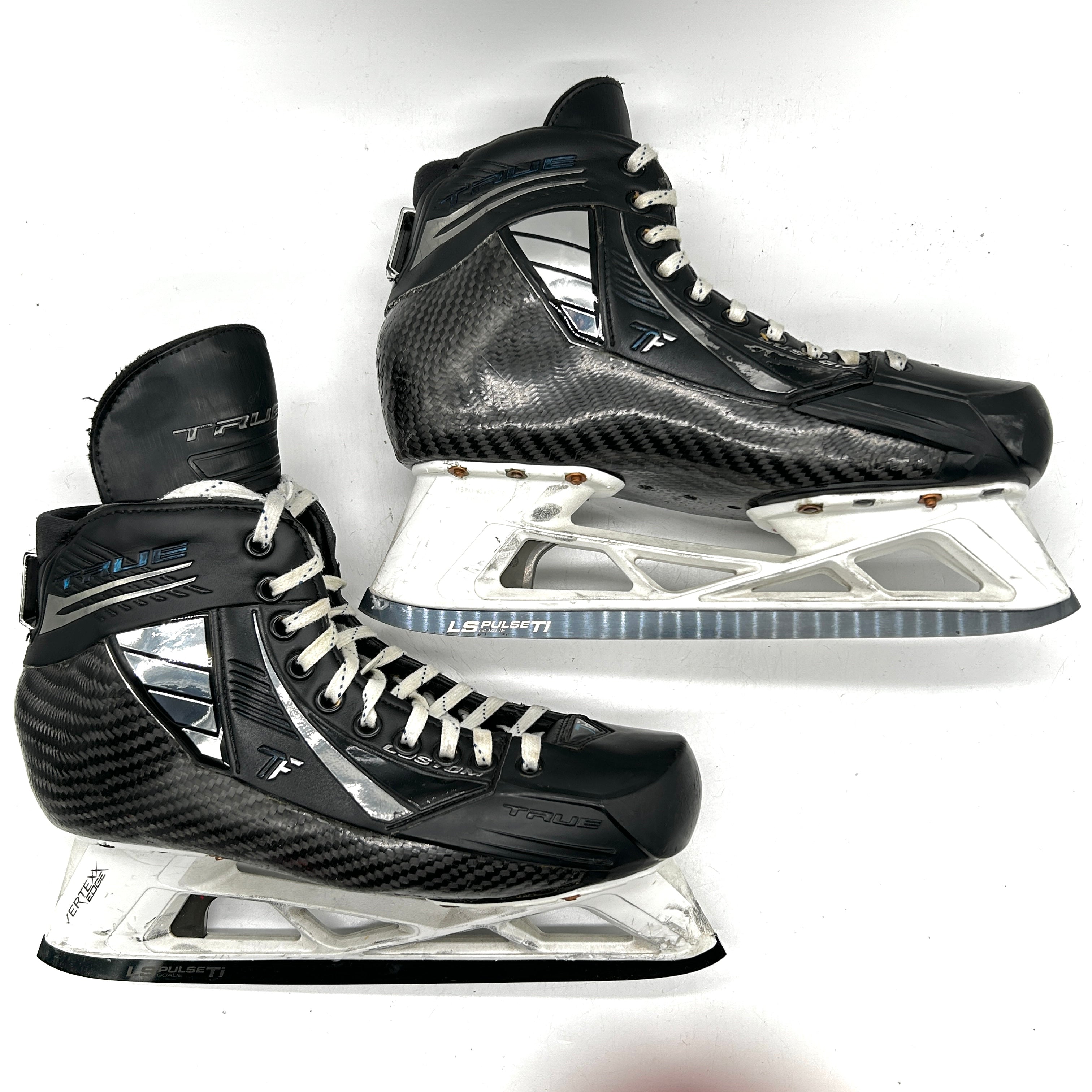 TRUE Pro Custom - Used NHL Pro Stock Goalie Skates - Spencer Martin - Size 9.5
