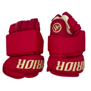 Warrior Alpha DX - NHL Pro Stock Glove - Chris Tanev (Red/Gold) *Heritage Classic*