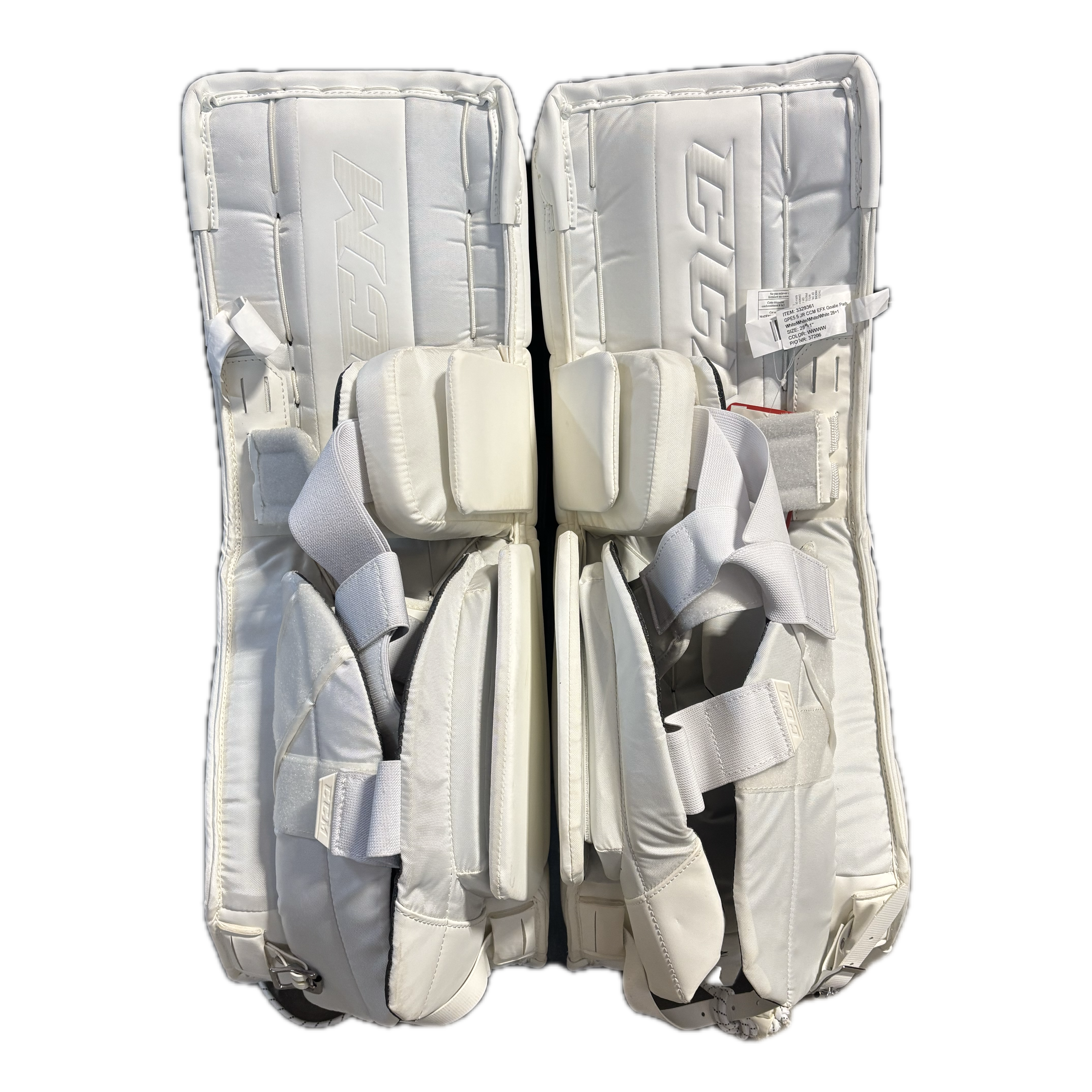 CCM Extreme Flex 5.5 - New Goalie Pad Set - Junior (White)