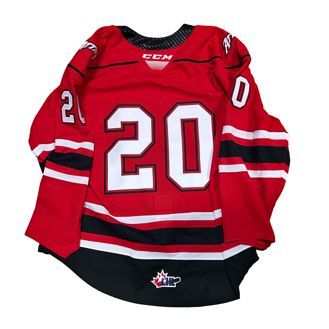 OHL - Owen Sound Attack Game Issue Jersey (Red/Black/White)