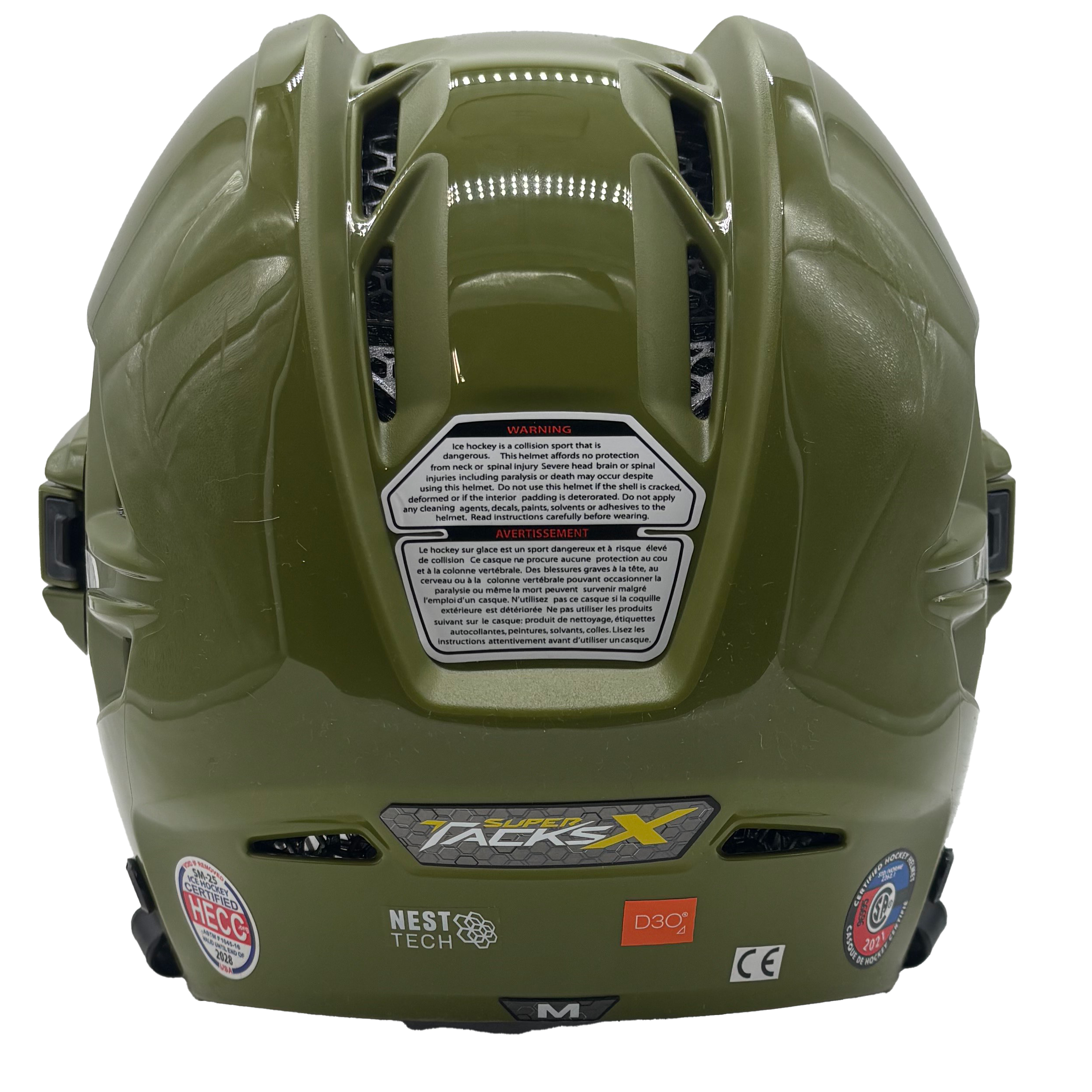 CCM Super Tacks X - Hockey Helmet (Olive Green)