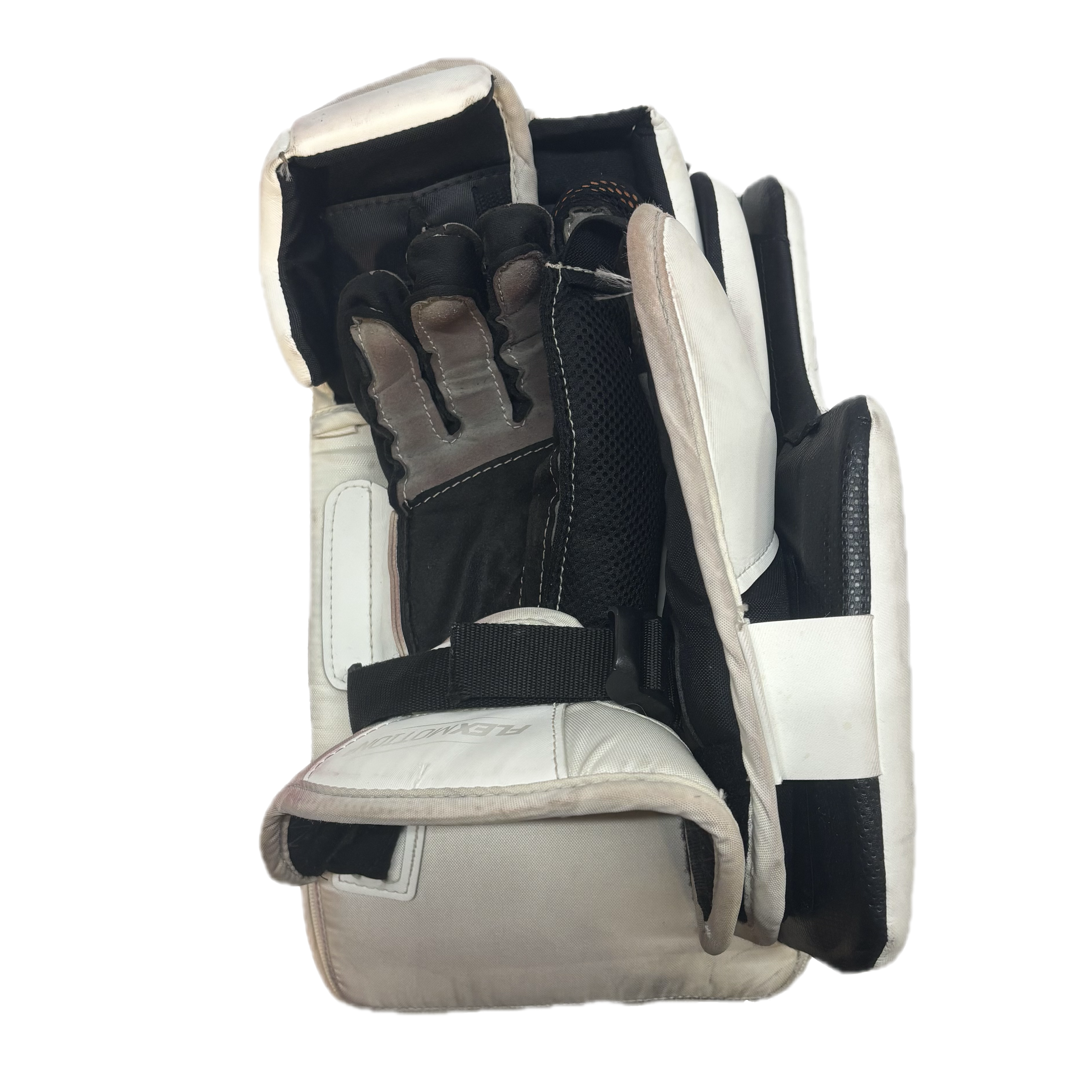CCM Axis XF Pro - Used Pro Stock Goalie Blocker (White)