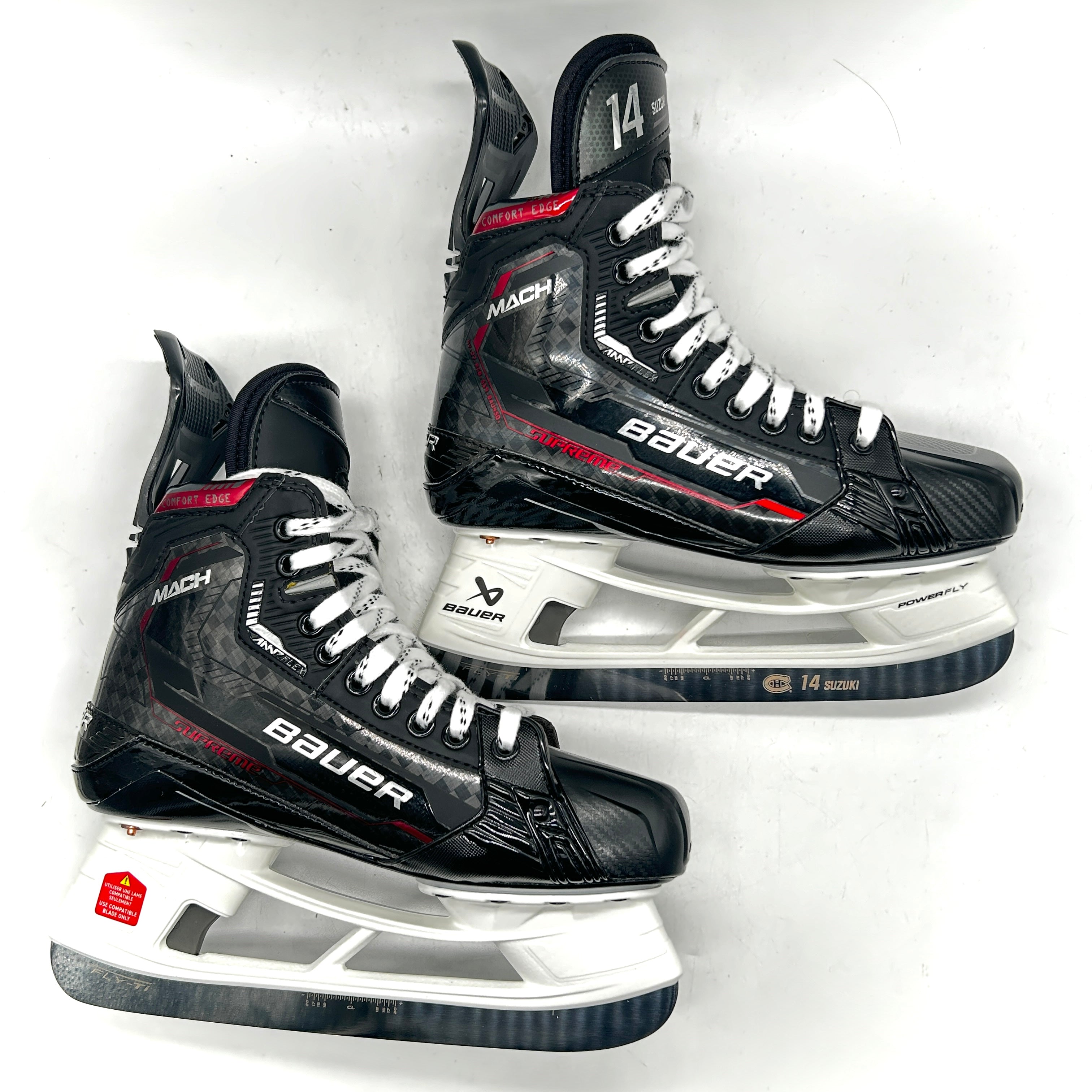 Bauer Supreme Mach - NHL Pro Stock Skates - Nick Suzuki - Size 7 1/8EE