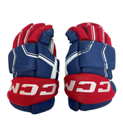 CCM HGQLXP - Used NHL Pro Stock Hockey Glove - Montreal Canadiens (Blue/White/Red)