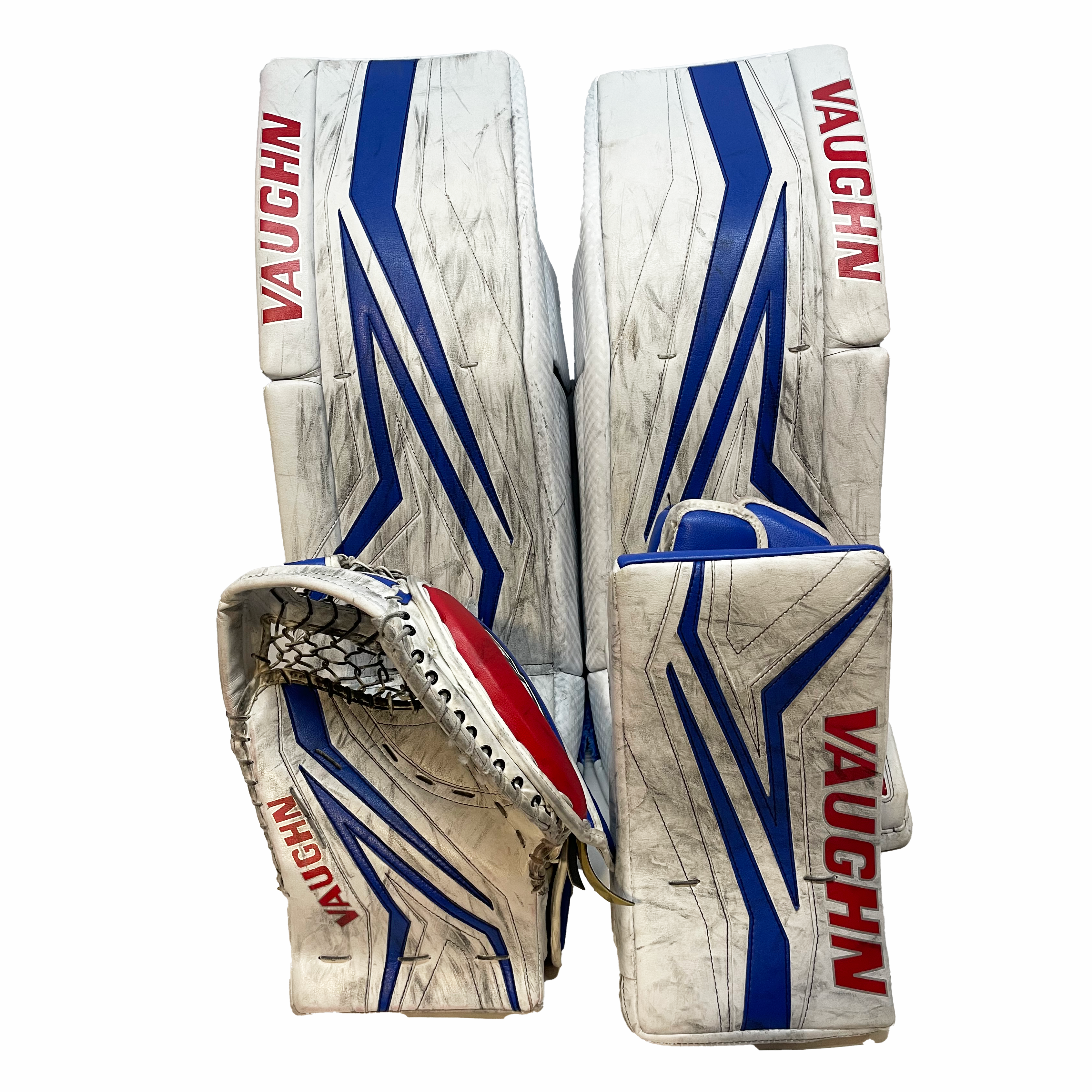 Vaughn Ventus SLR3 - Pro Stock Goalie Full Set (White/Blue)