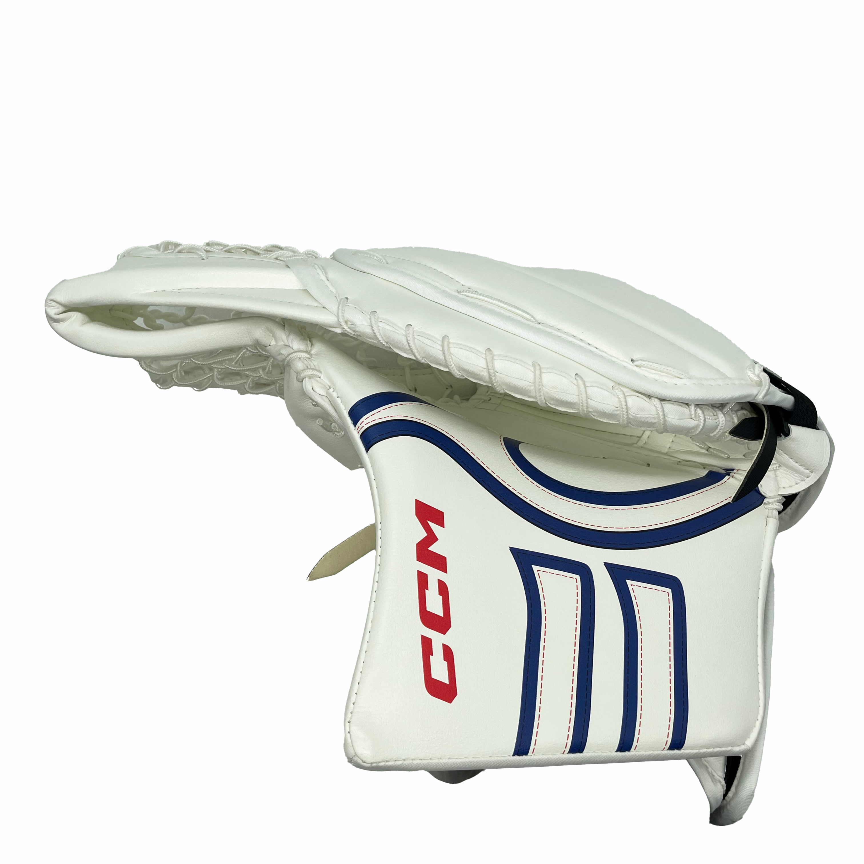 CCM Extreme Flex 6 - Pro Stock Goalie Glove (White/Blue)