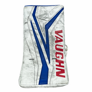 Vaughn Ventus SLR3 - Used Pro Stock Goalie Blocker (White/Blue)