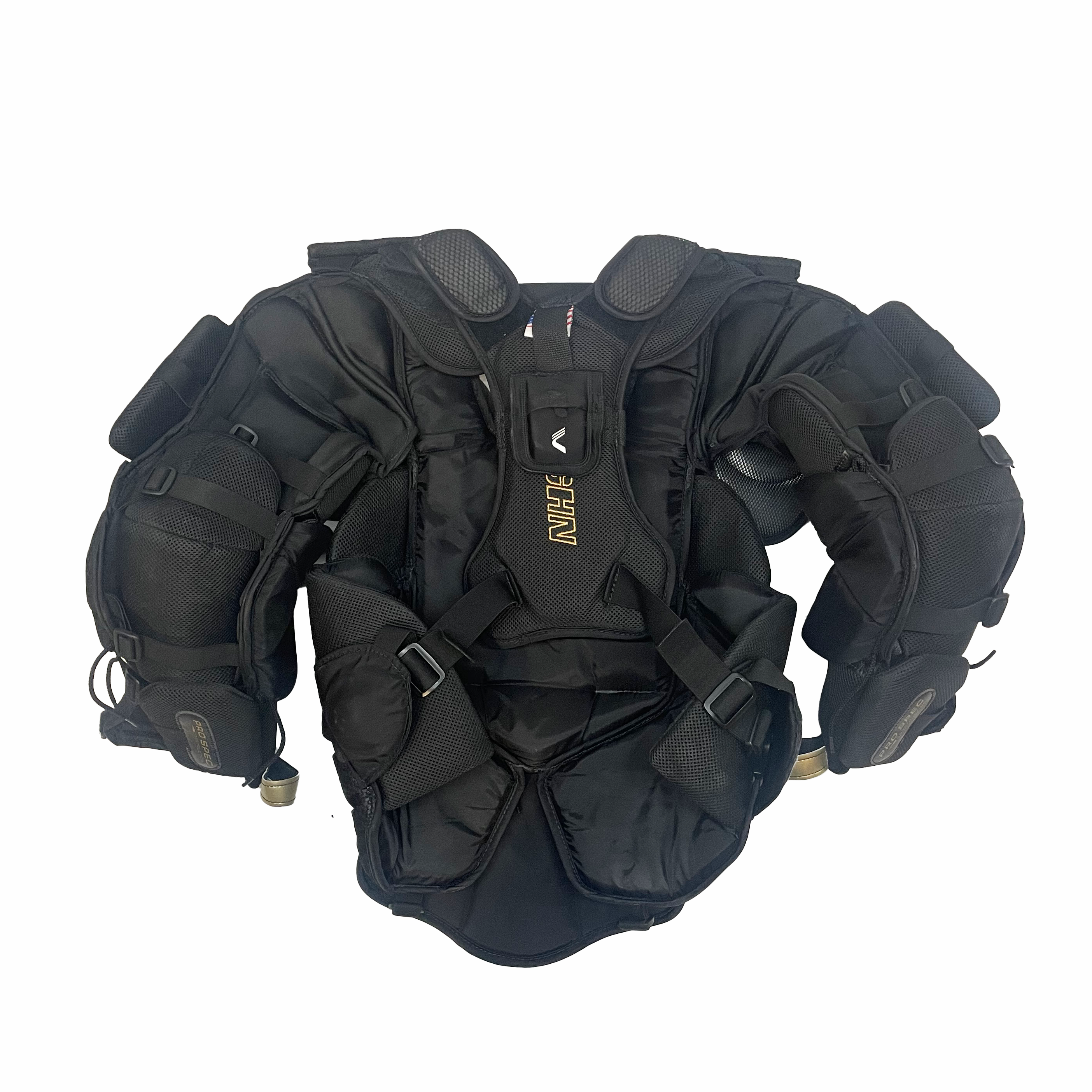 Vaughn Ventus SLR2 Pro Carbon - Used Pro Stock Goalie Chest Protector (Black/Gold)