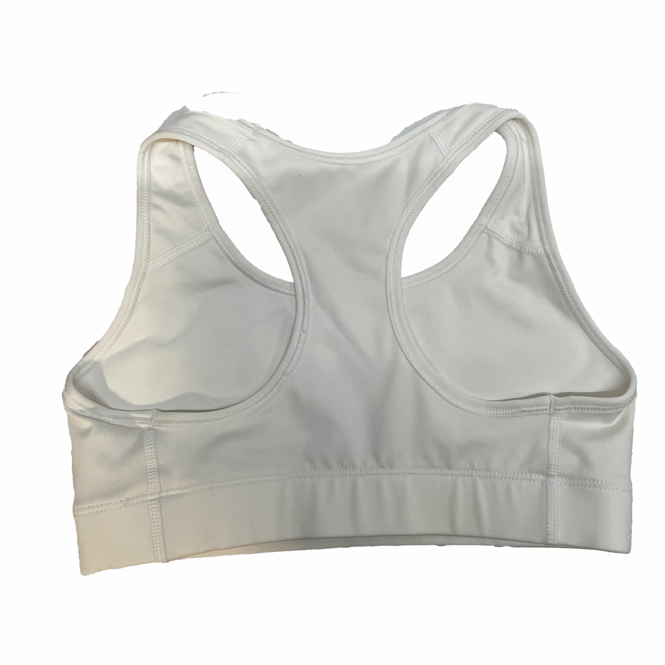 nike dri fit white sports bra