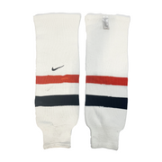 Nike - Used Knit Hockey Socks (White/Black/Orange)
