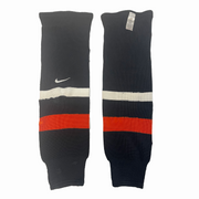 Nike - Used Knit Hockey Socks (Black/Orange/White)