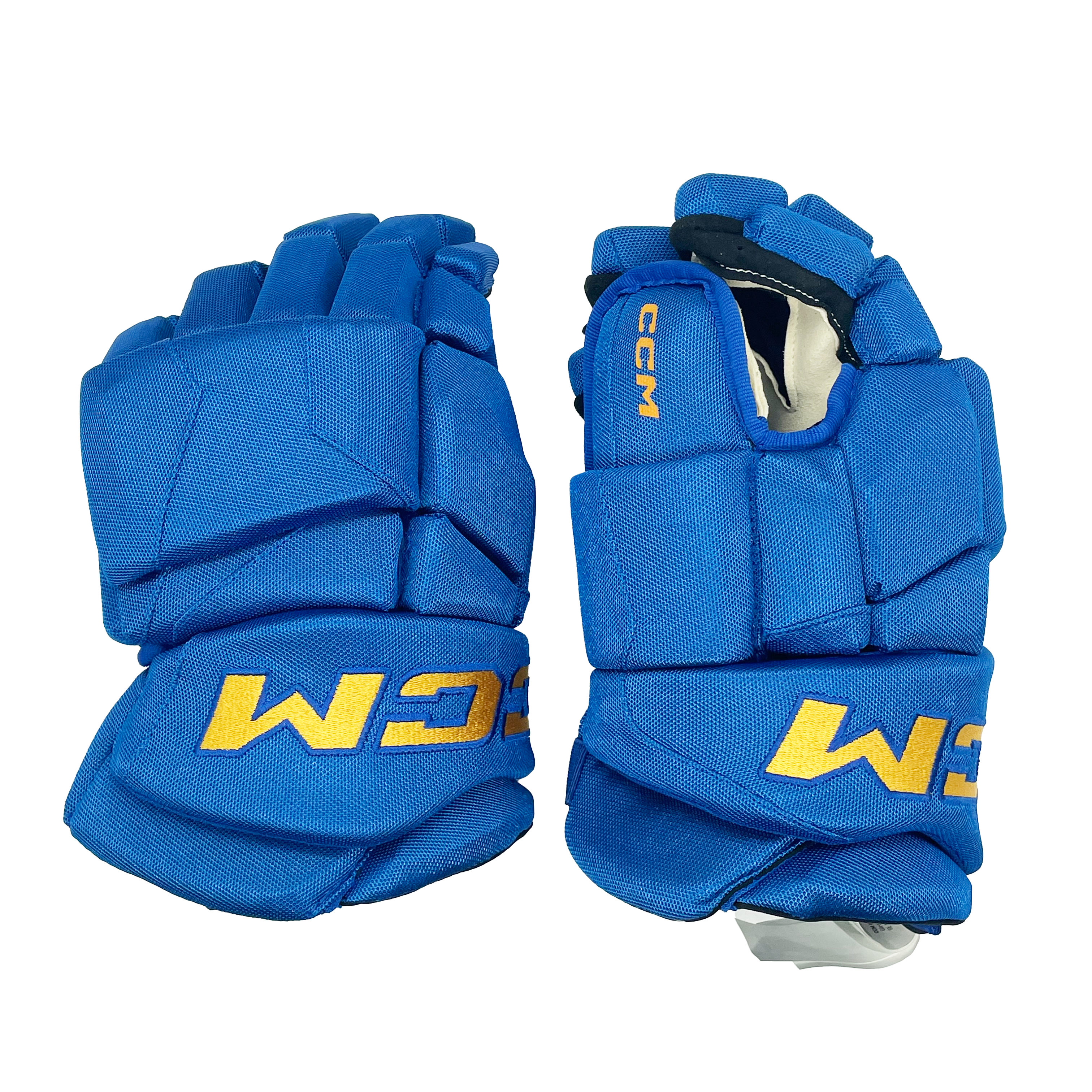 CCM HGJSPP - WHL Pro Stock Glove (Royal Blue/Yellow)