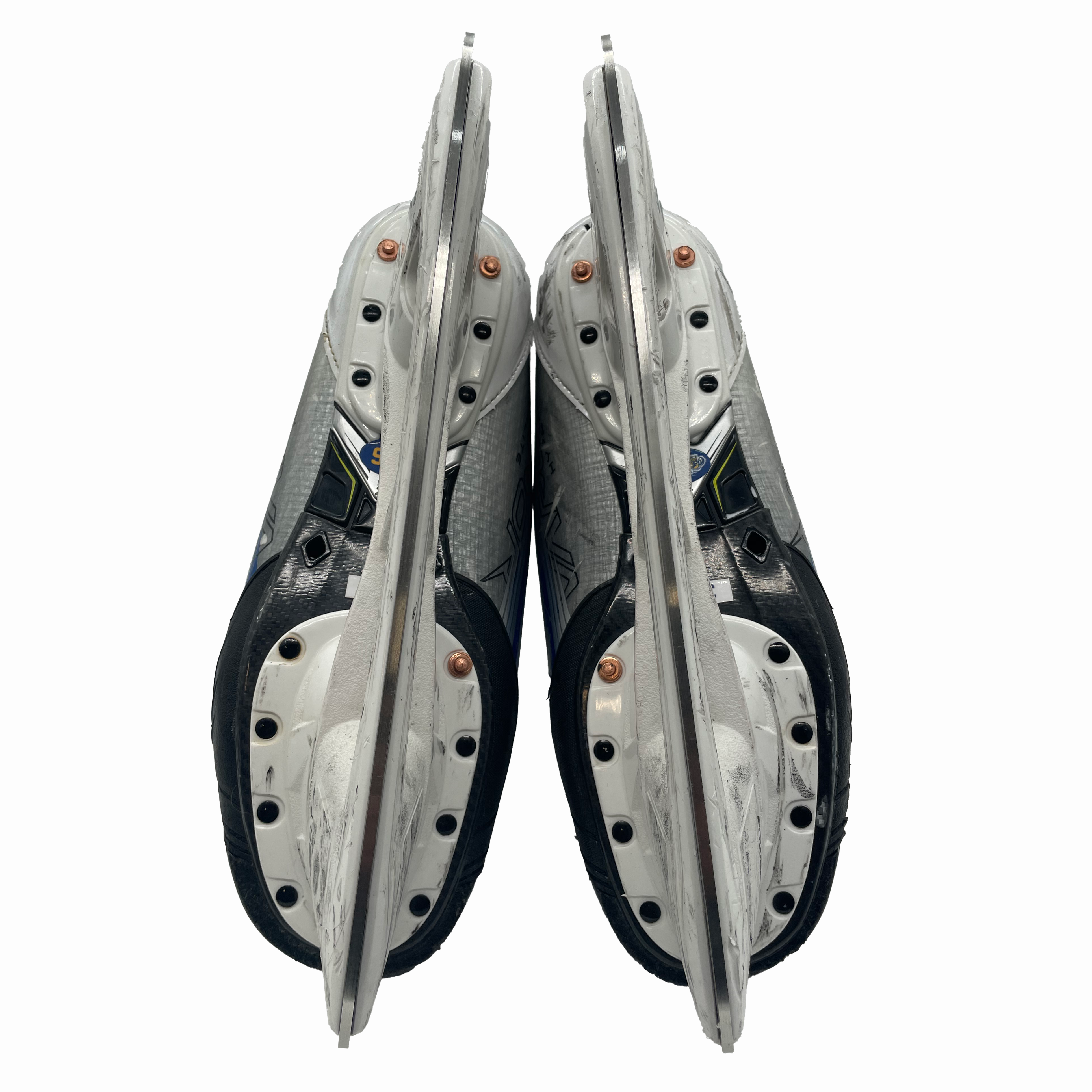 Bauer Vapor Hyperlite 2 - Used Pro Stock Hockey Skate - Size 9D (Blue)