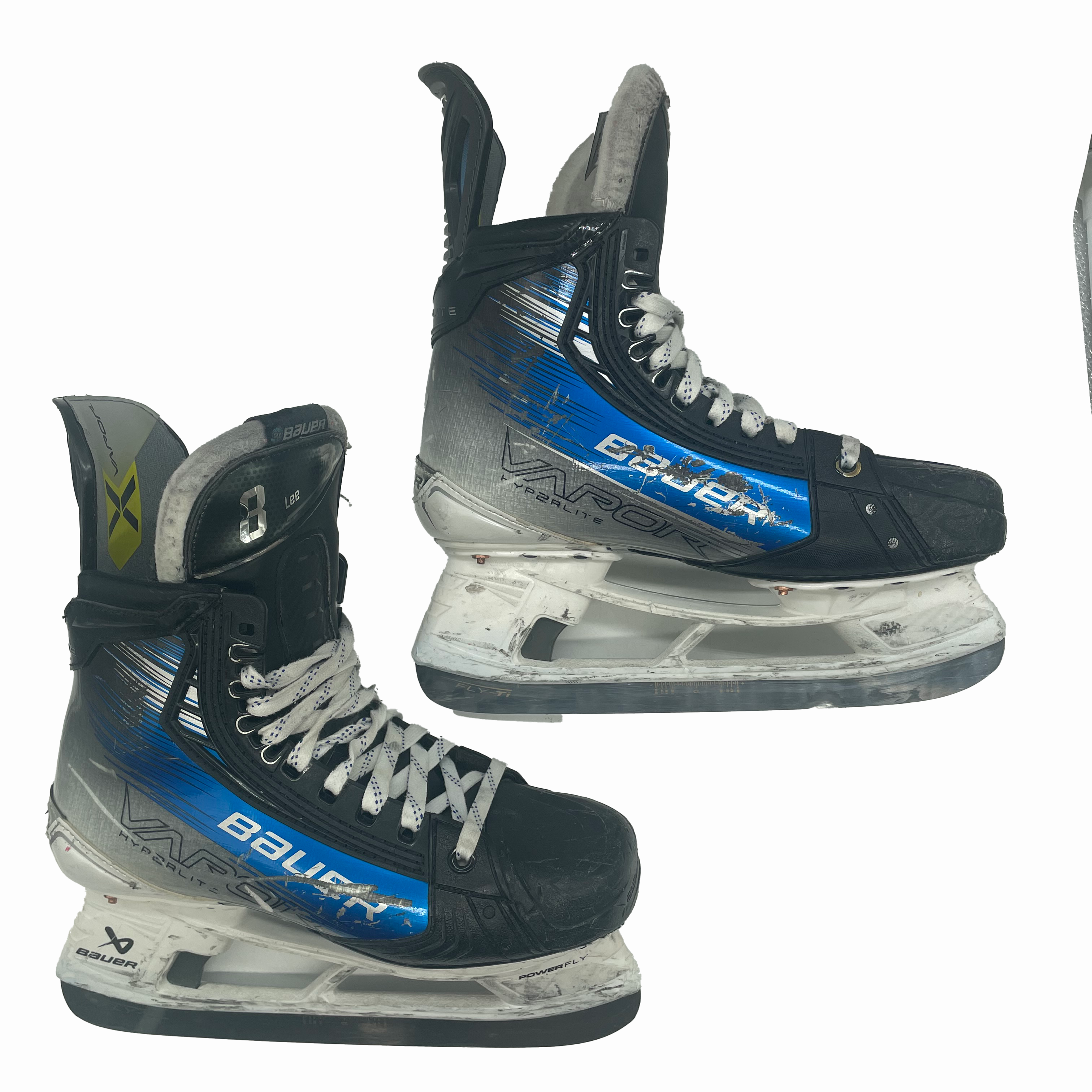 Bauer Vapor Hyperlite 2 - Used Pro Stock Hockey Skate - Size 7D (Blue)