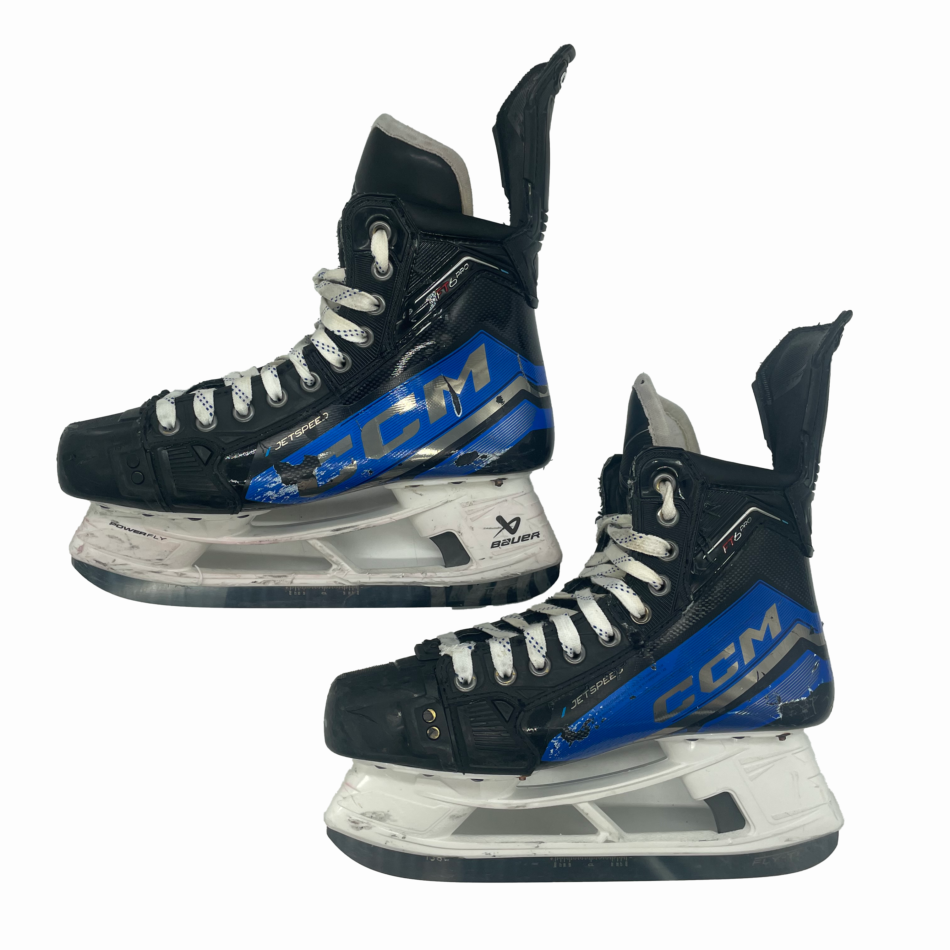 CCM Jetspeed FT6 Pro - Used Pro Stock Hockey Skates - Size 7R (Blue)