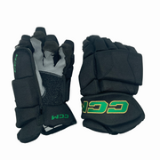 CCM HGJSPP - WHL Pro Stock Glove (Black/Green/Gold)