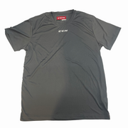 CCM Mens Short Sleeve Training Shirt (Grey)