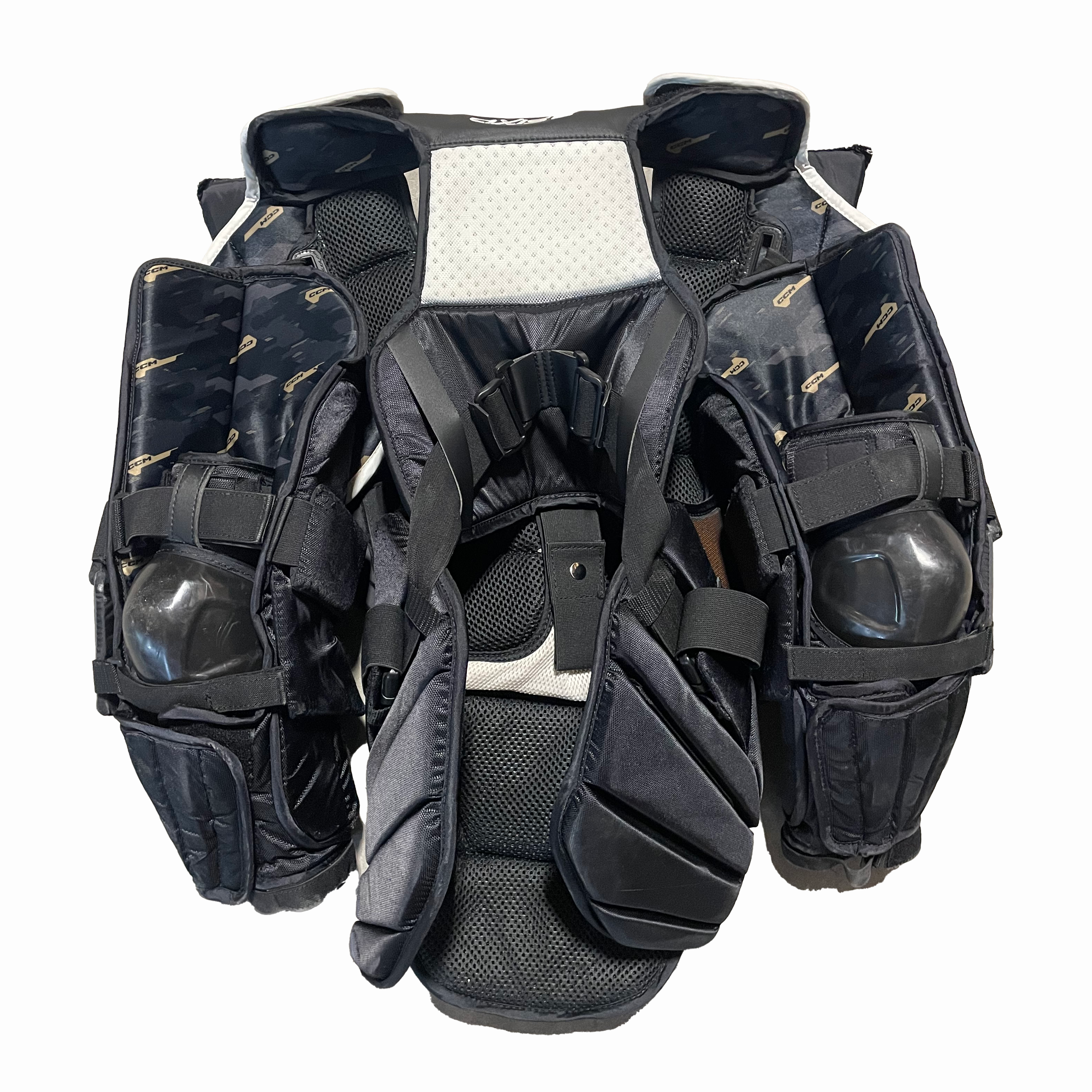 CCM Axis 2 - Used Pro Stock Goalie Chest Protector (Black/White) #2