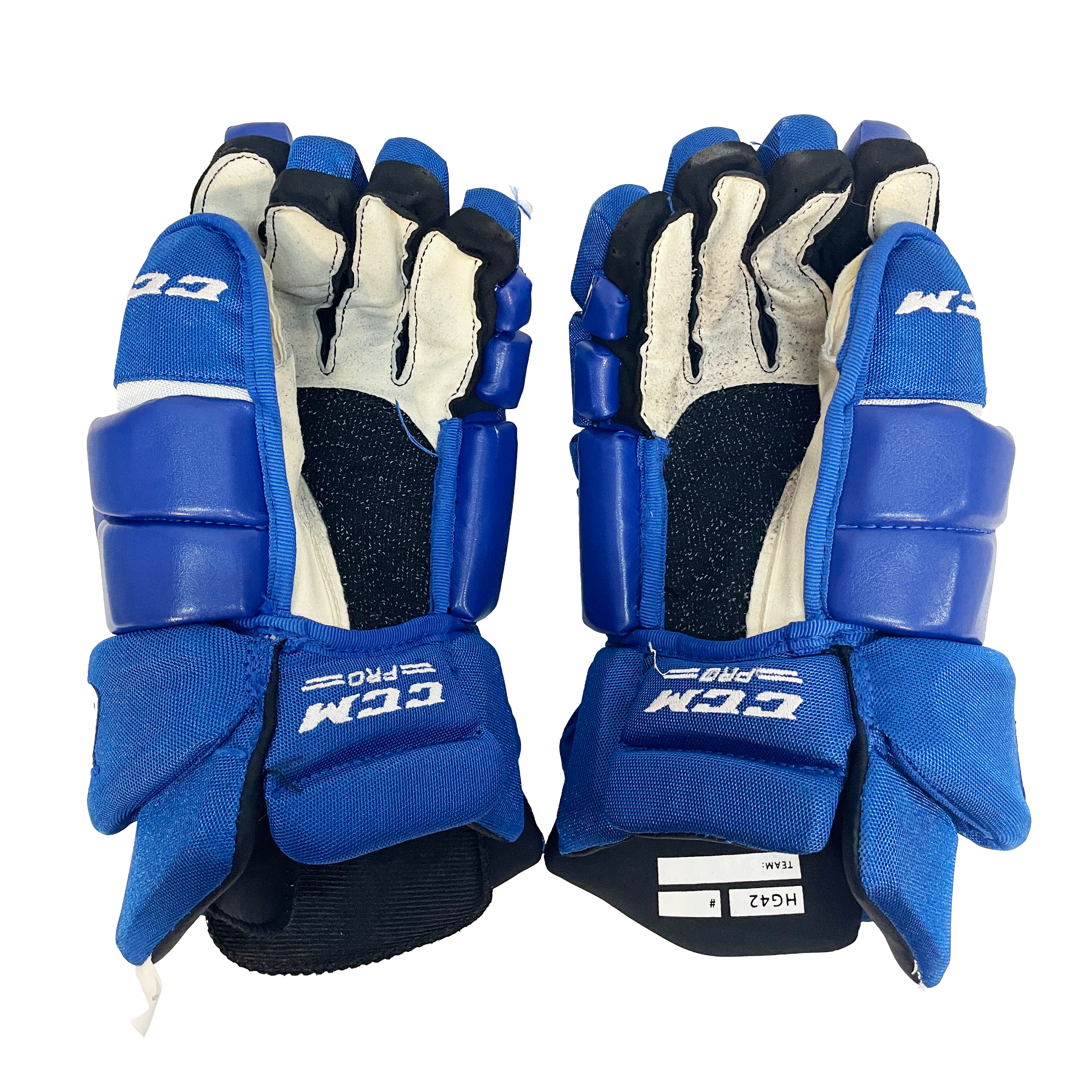 CCM HG42 - Used WHL Pro Stock Glove (Blue)
