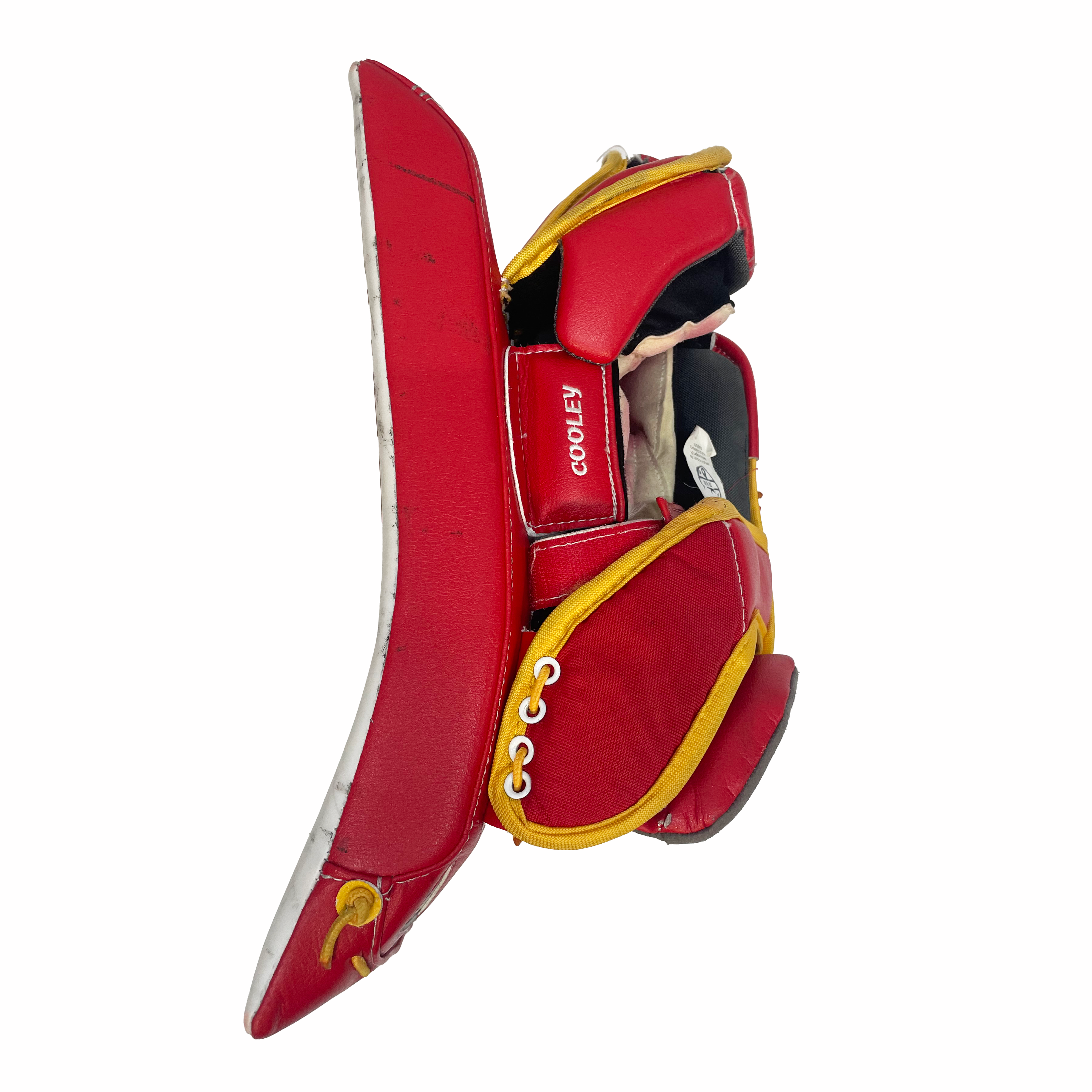 Bauer Supreme Shadow - Used Pro Stock Goalie Full Set (White/Red/Yellow)