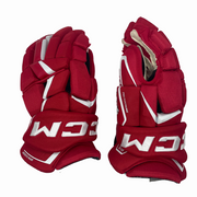 CCM Jetspeed FT6 Pro - Pro Stock Hockey Gloves (Red/White)