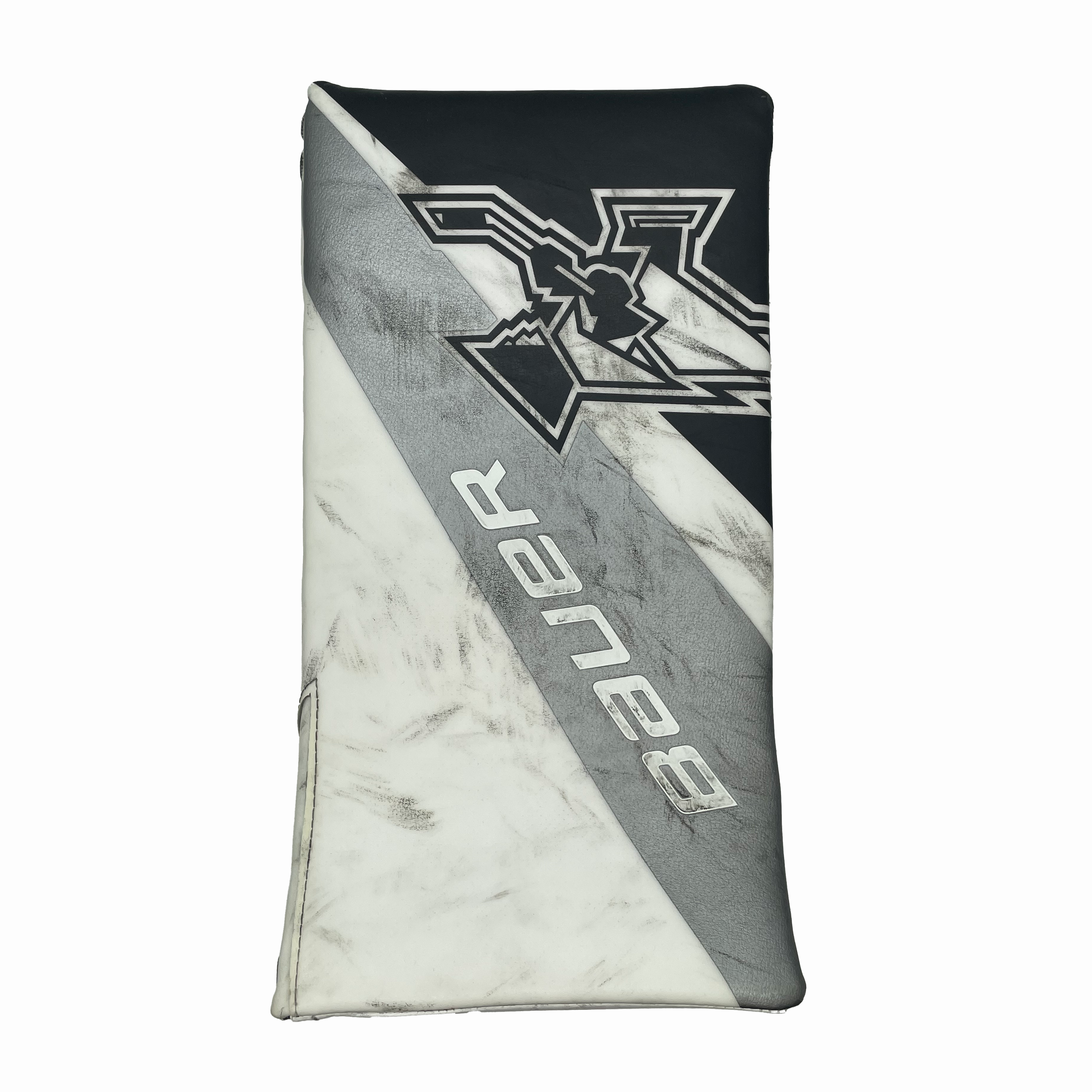 Bauer Vapor Hyperlite 2 - Used NCAA Pro Stock Goalie Blocker (Black/White/Silver)