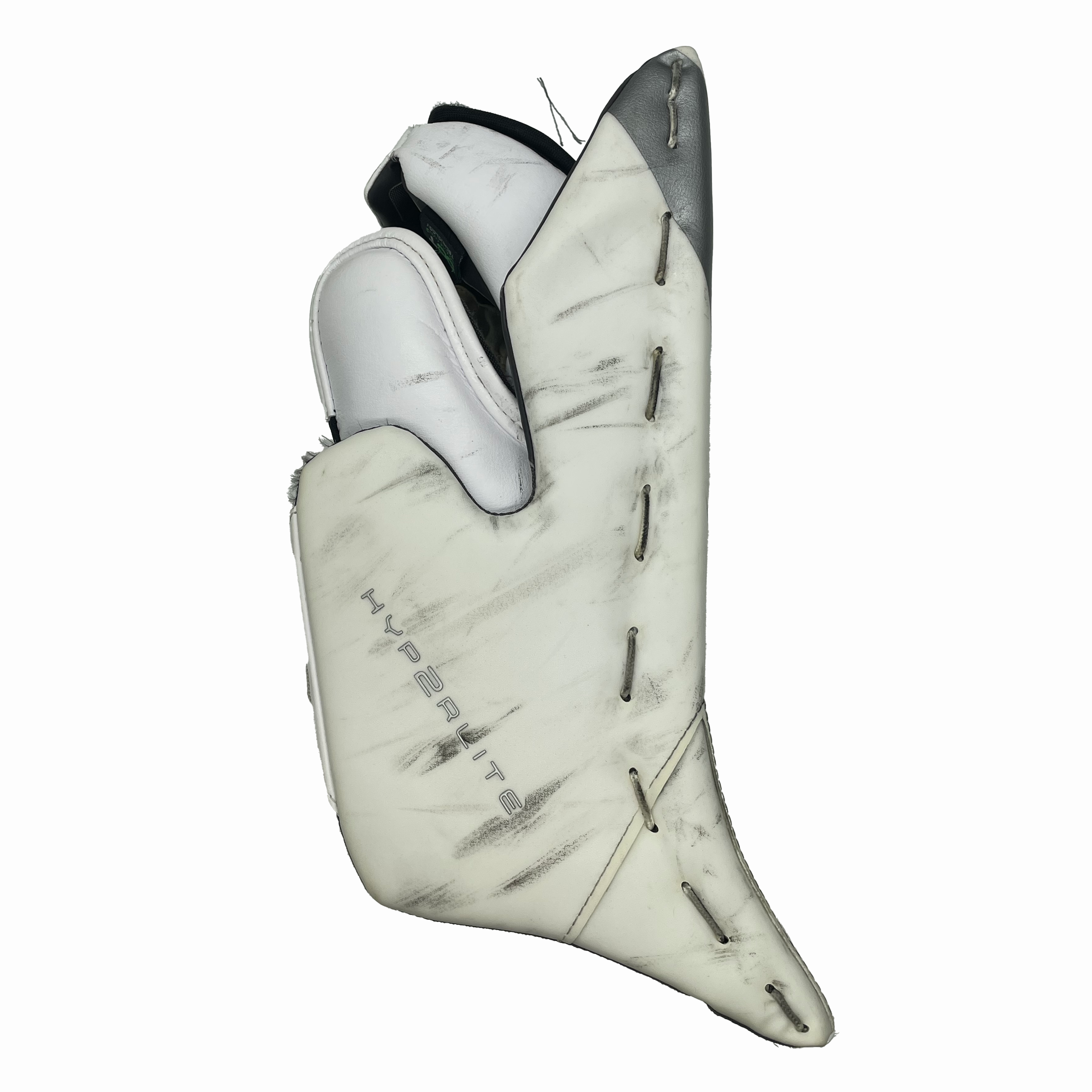 Bauer Vapor Hyperlite 2 - Used NCAA Pro Stock Goalie Blocker (Black/White/Silver)