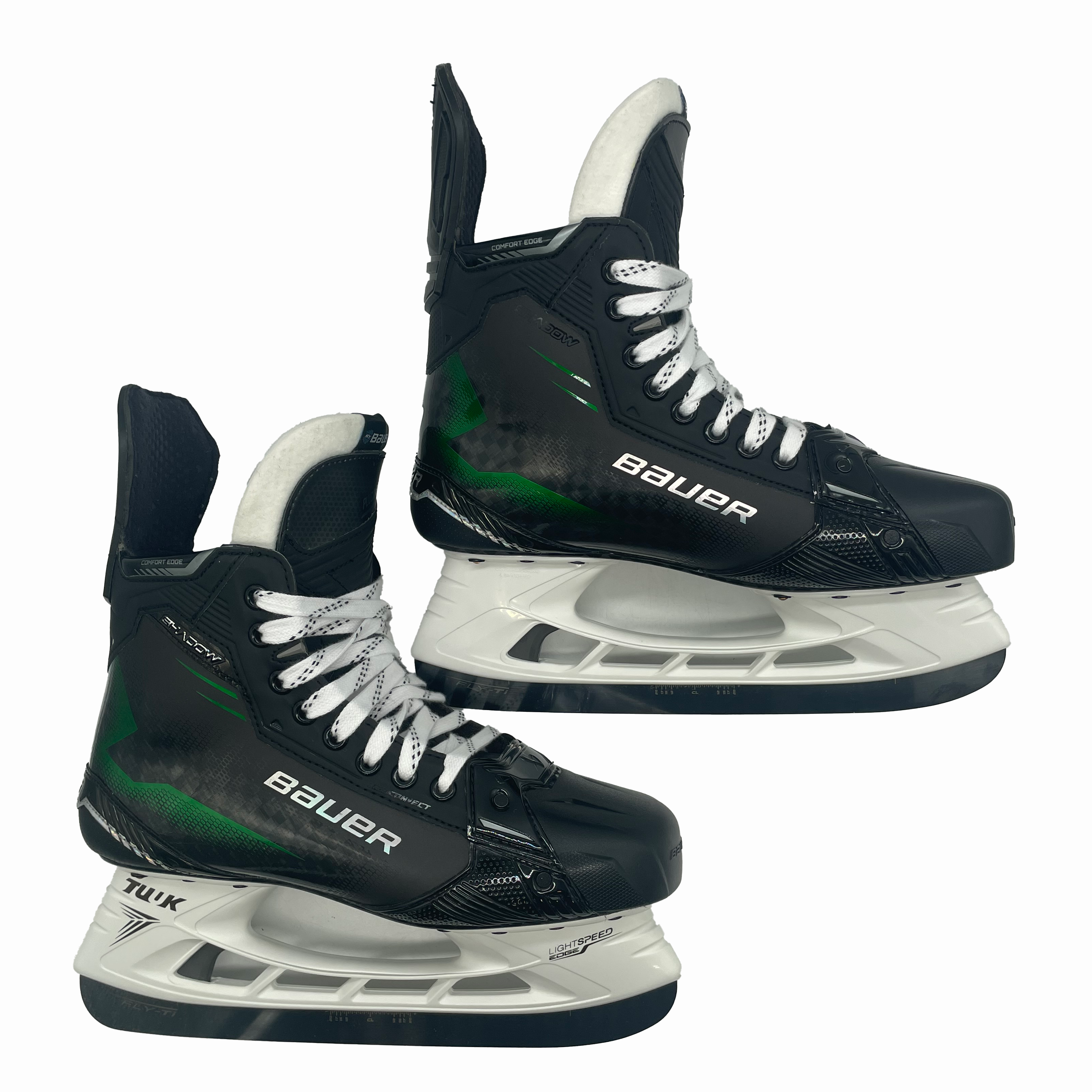 Bauer Supreme Shadow - Pro Stock Hockey Skates - Size 9.5D (Green)