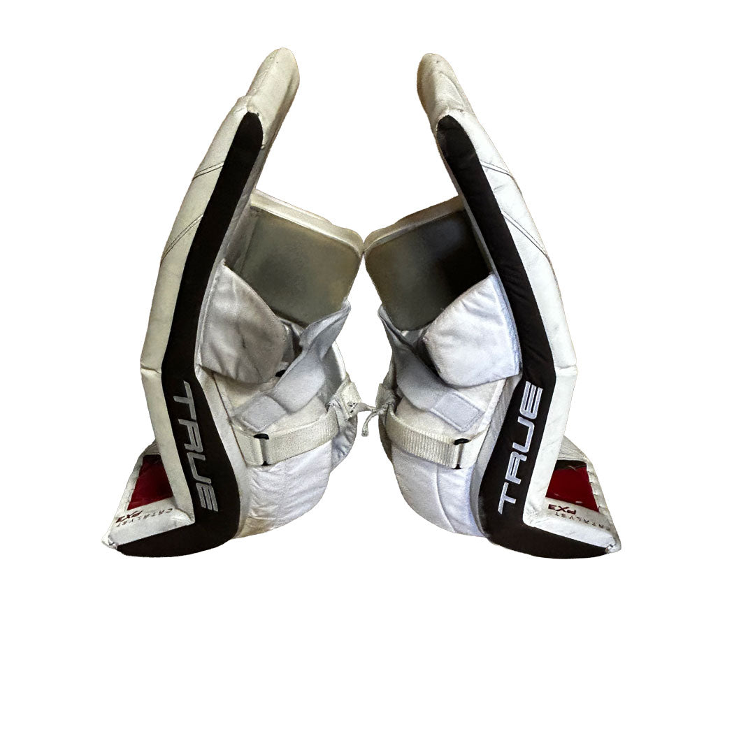 TRUE Catalyst PX3 - Used Pro Stock Goalie Pads (White/Red/Black) #2